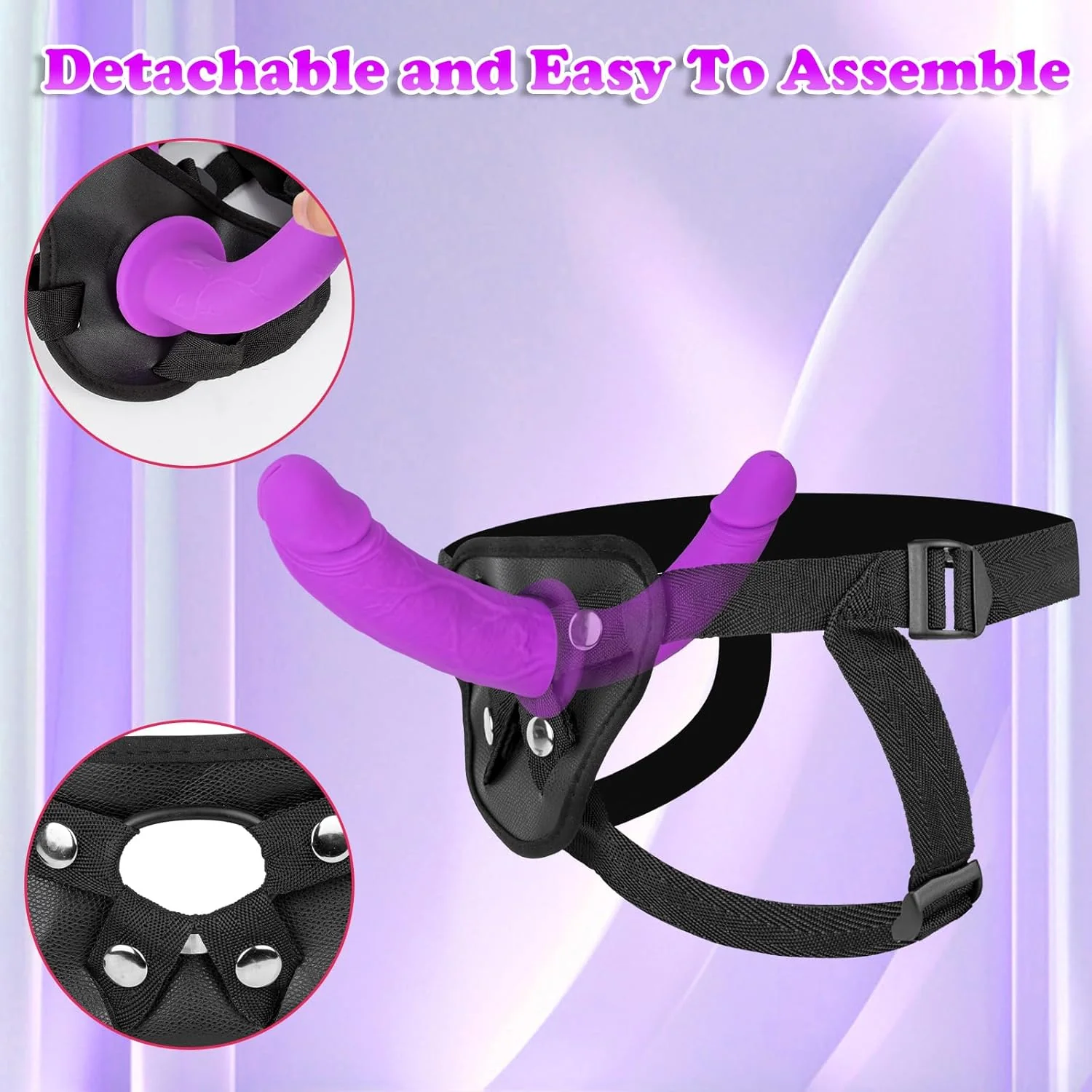 DuoForm Adjustable Double-Ended Strap-On Dildo - Image 5