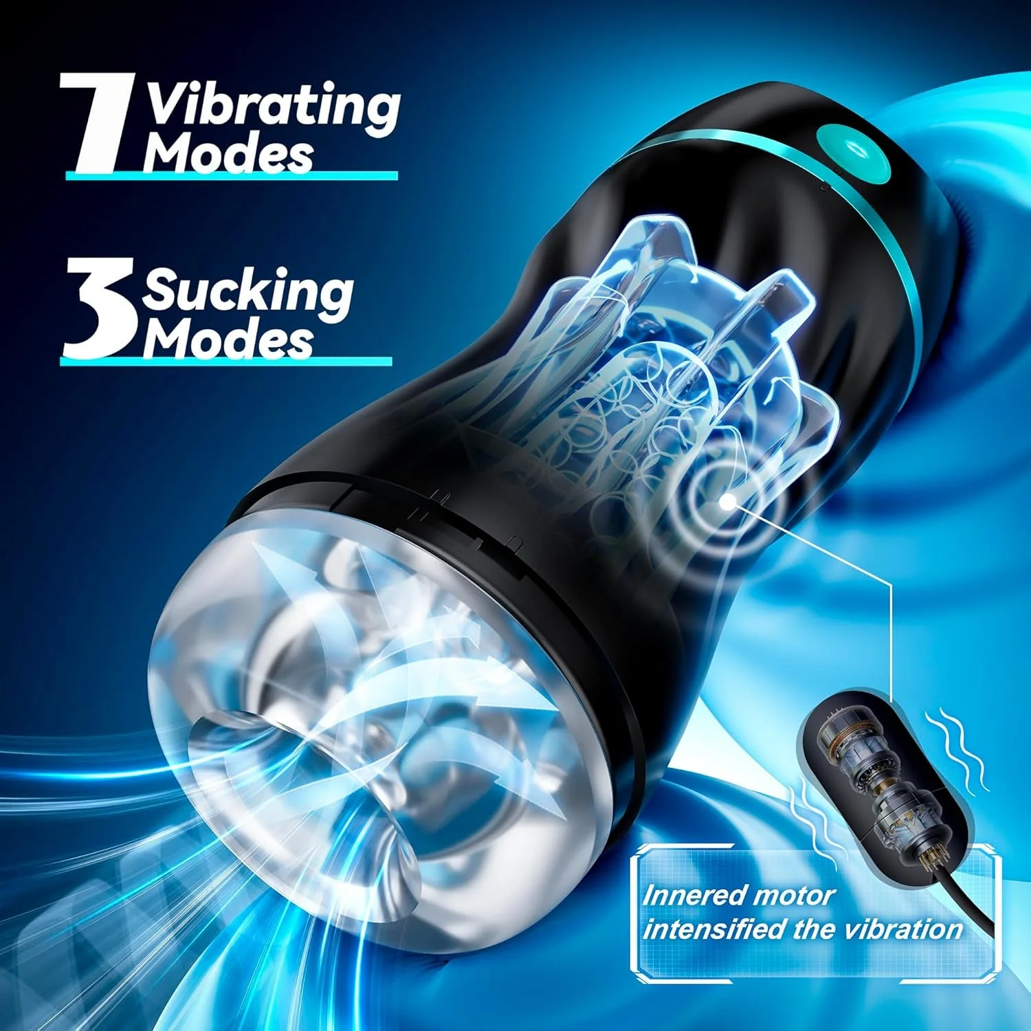 EchoCompanion AI Lover Male Masturbator | App Suction & Vibe - Image 2
