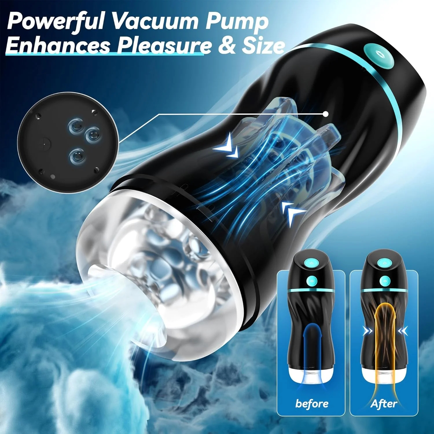 EchoCompanion AI Lover Male Masturbator | App Suction & Vibe - Image 5