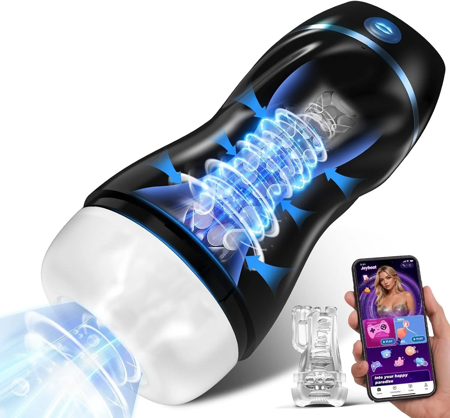 EchoCompanion AI Lover Male Masturbator | App Suction & Vibe - Image 9