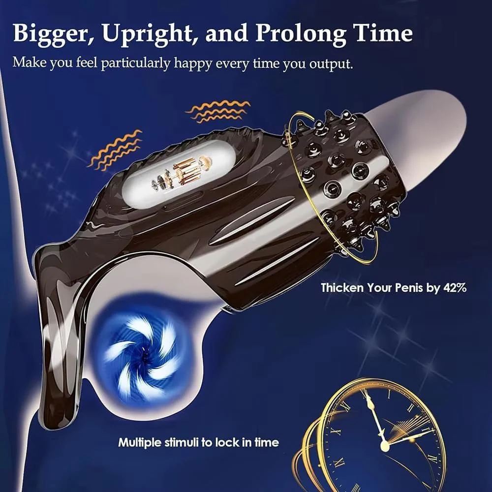 EdgeLock Vibrating Penis Sleeve & Cock Ring - Image 2