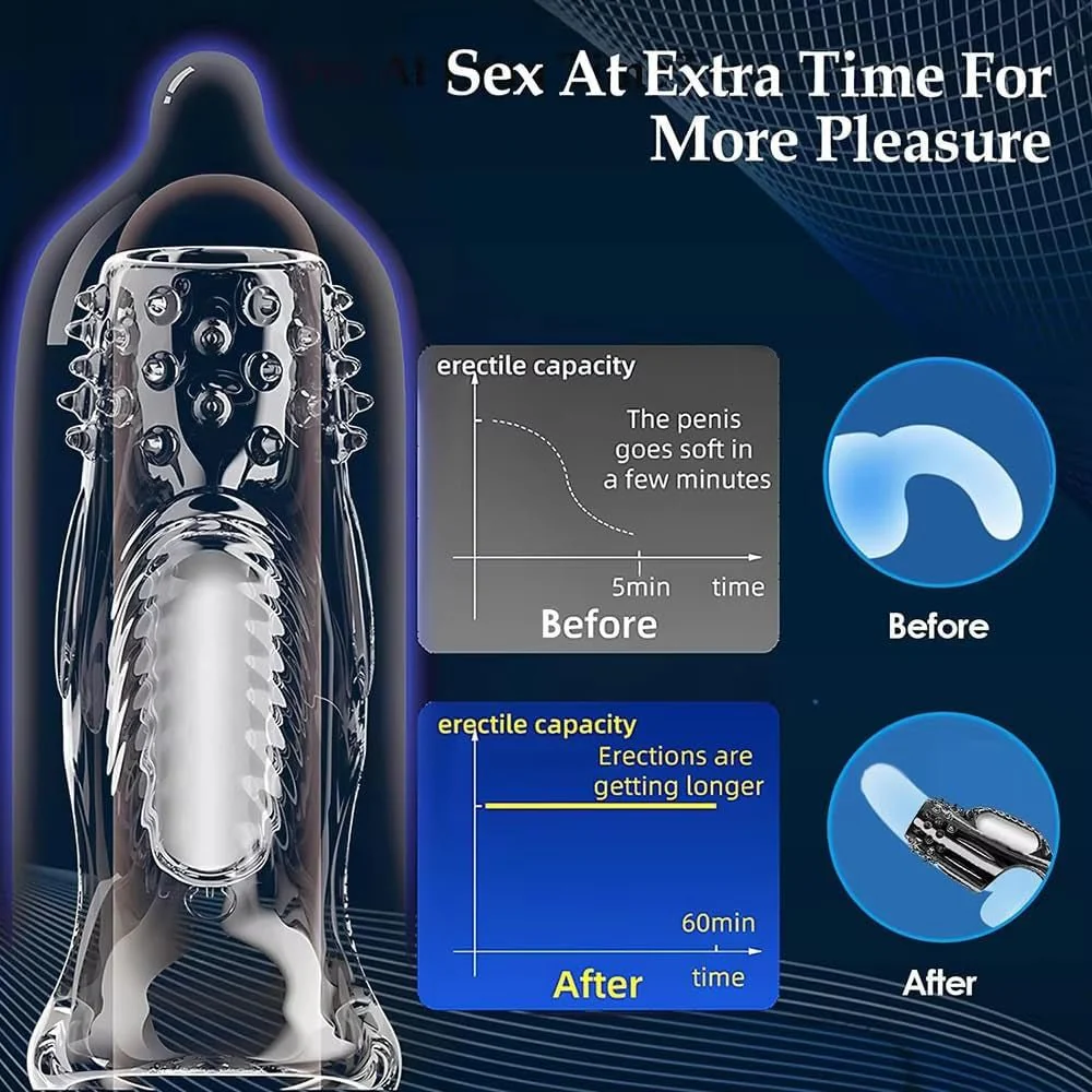 EdgeLock Vibrating Penis Sleeve & Cock Ring - Image 5