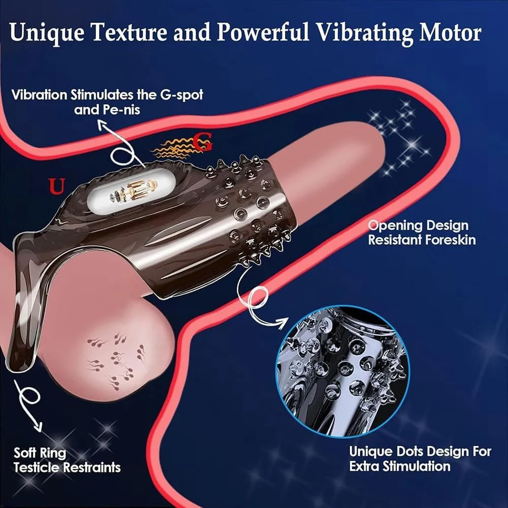 EdgeLock Vibrating Penis Sleeve & Cock Ring - Image 6