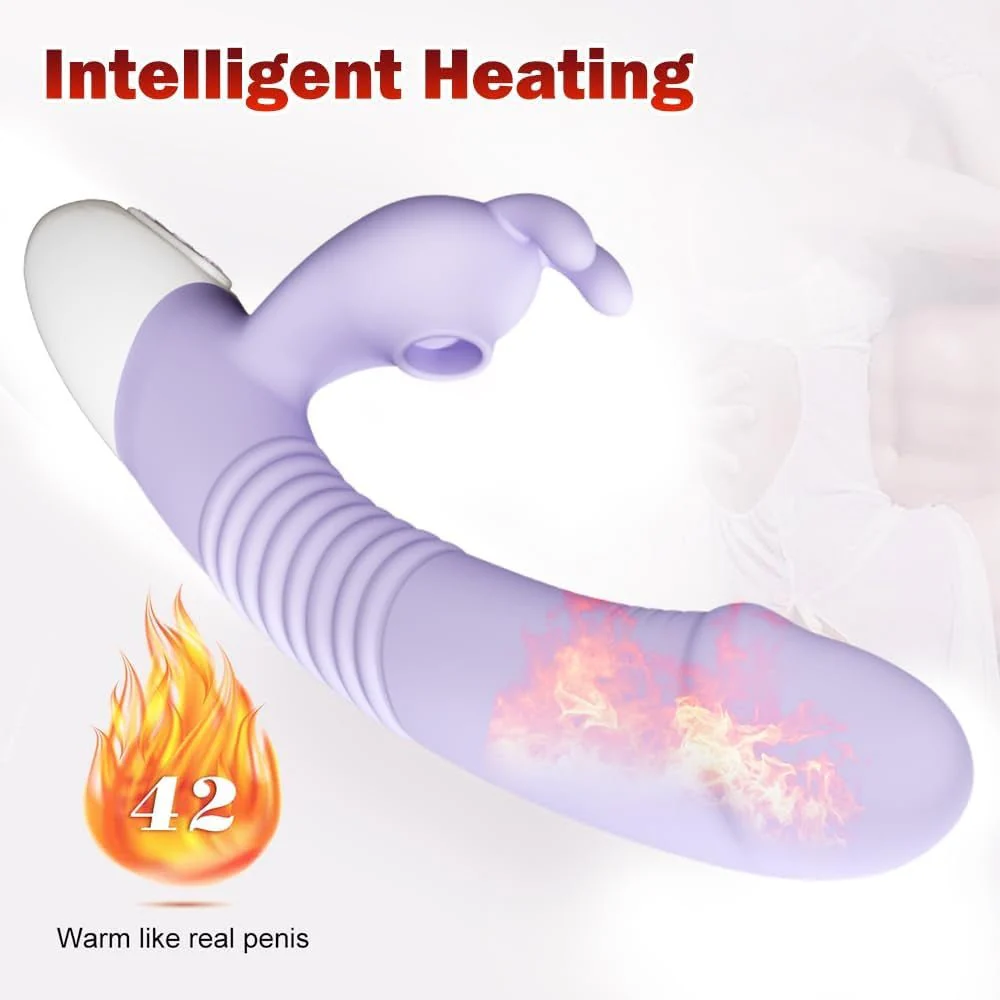 EmberBloom G-Spot Rabbit Vibrator with Heating - Image 4