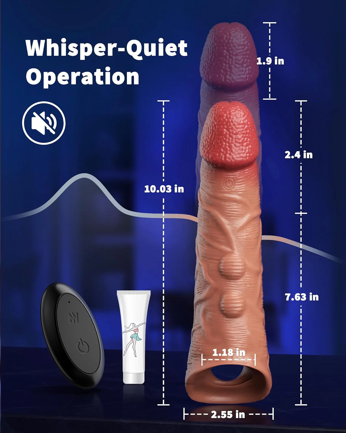 EndureMax Vibrating Textured Penis Sleeve - Image 6