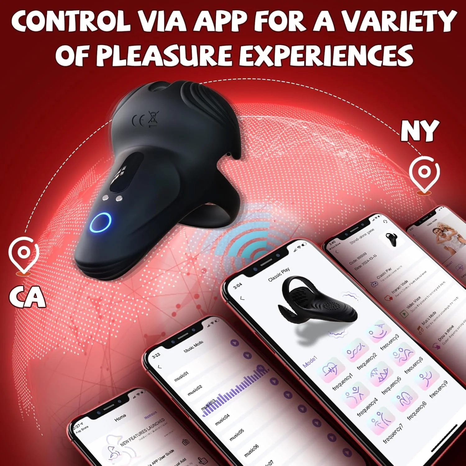 EnduroVibe App Control Penis Ring - Image 6