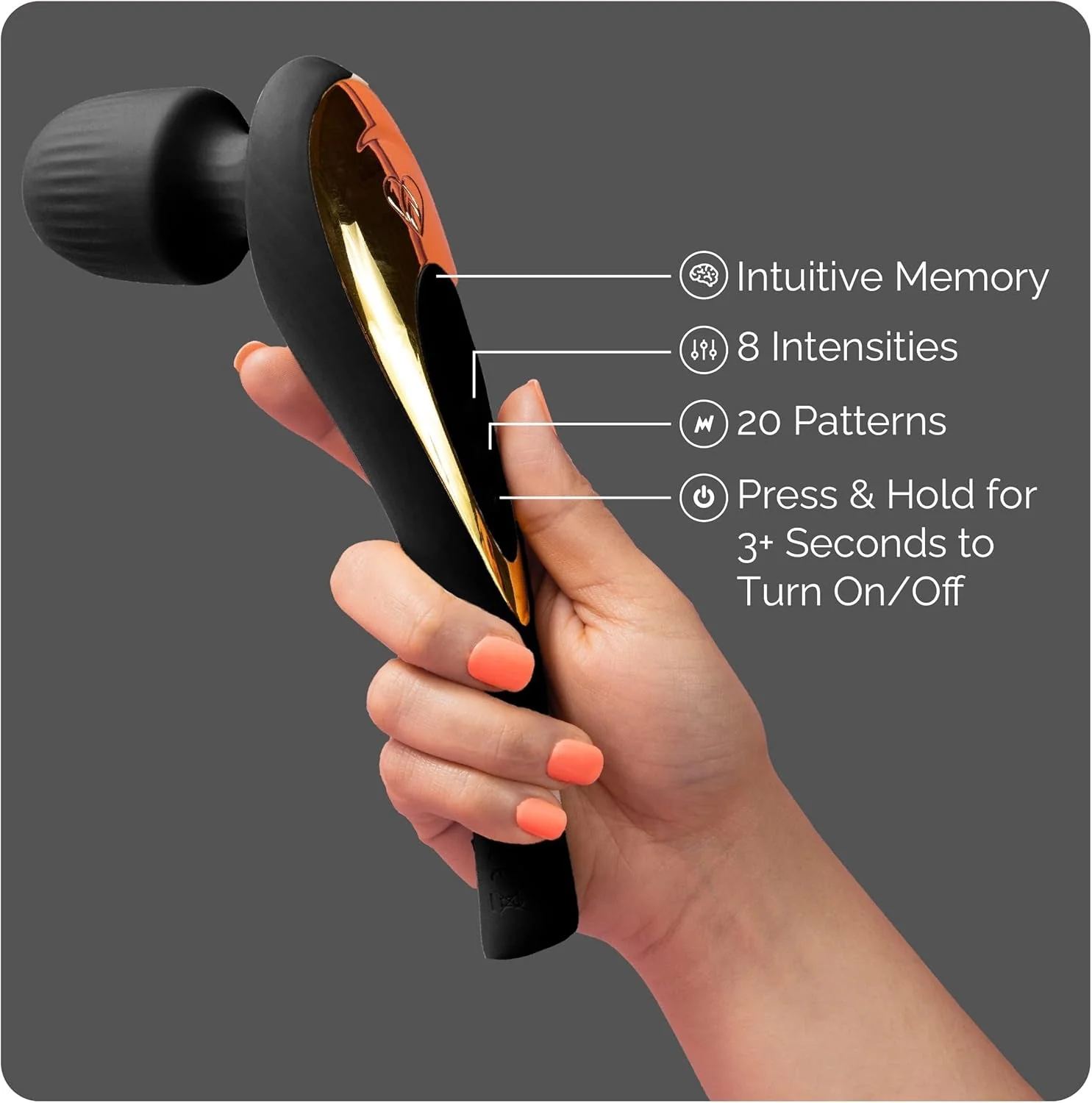 VelvetWand Premium Ergonomic Clitoral Wand Vibrator - Image 3