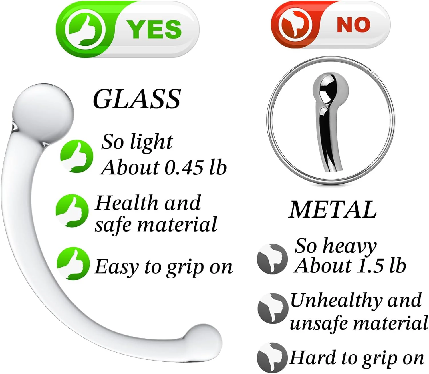 EuphoriaHook Dual Ended Glass Prostate Wand - Image 6