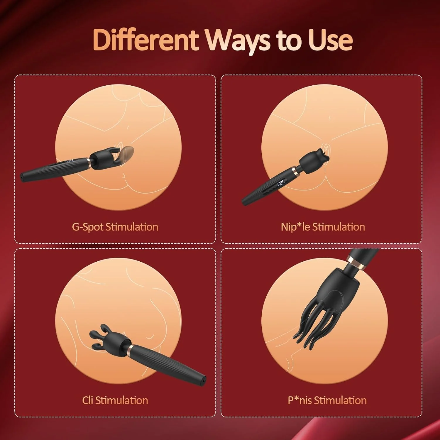 EvoRipple Premium Wand Vibrator Kit - Image 4