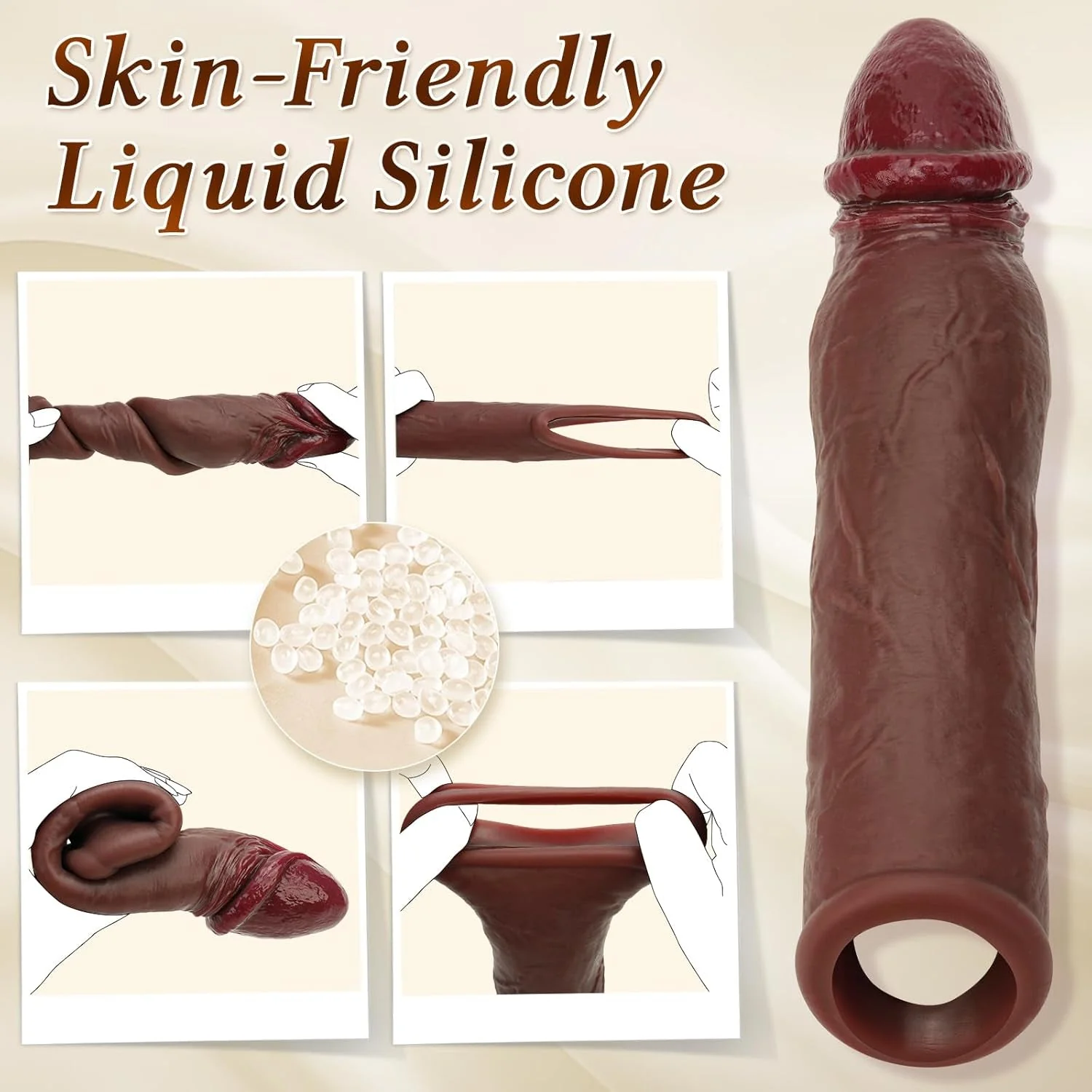 ExtendMax 8.6” Silicone Penis Sleeve Extender - Image 6