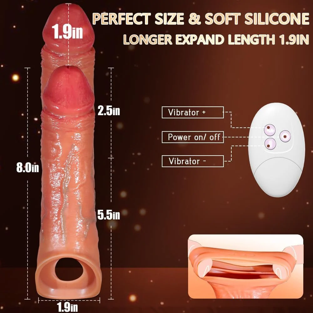 ExtendPlay Vibrating Penis Sleeve Extender with App Control - Image 6