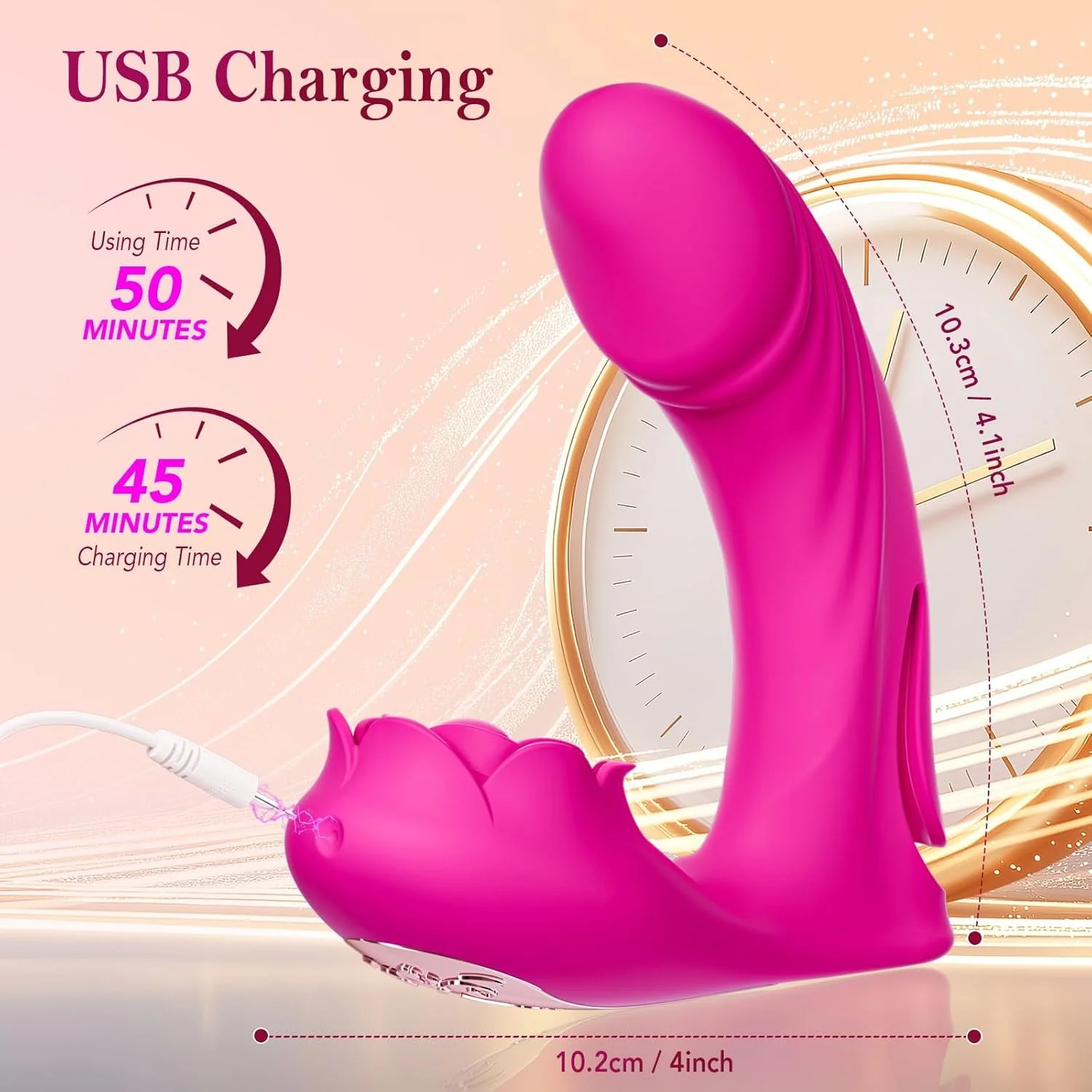 FingerBloom App-Control Rose Flapping Finger Vibrator - Image 7