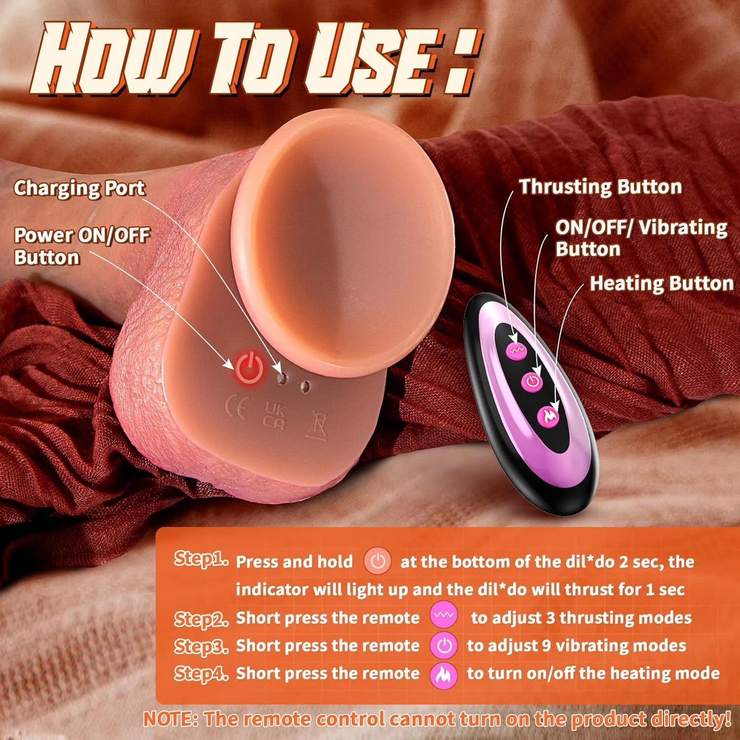 FleshGlide Heated Thrusting Foreskin Dildo - Image 6