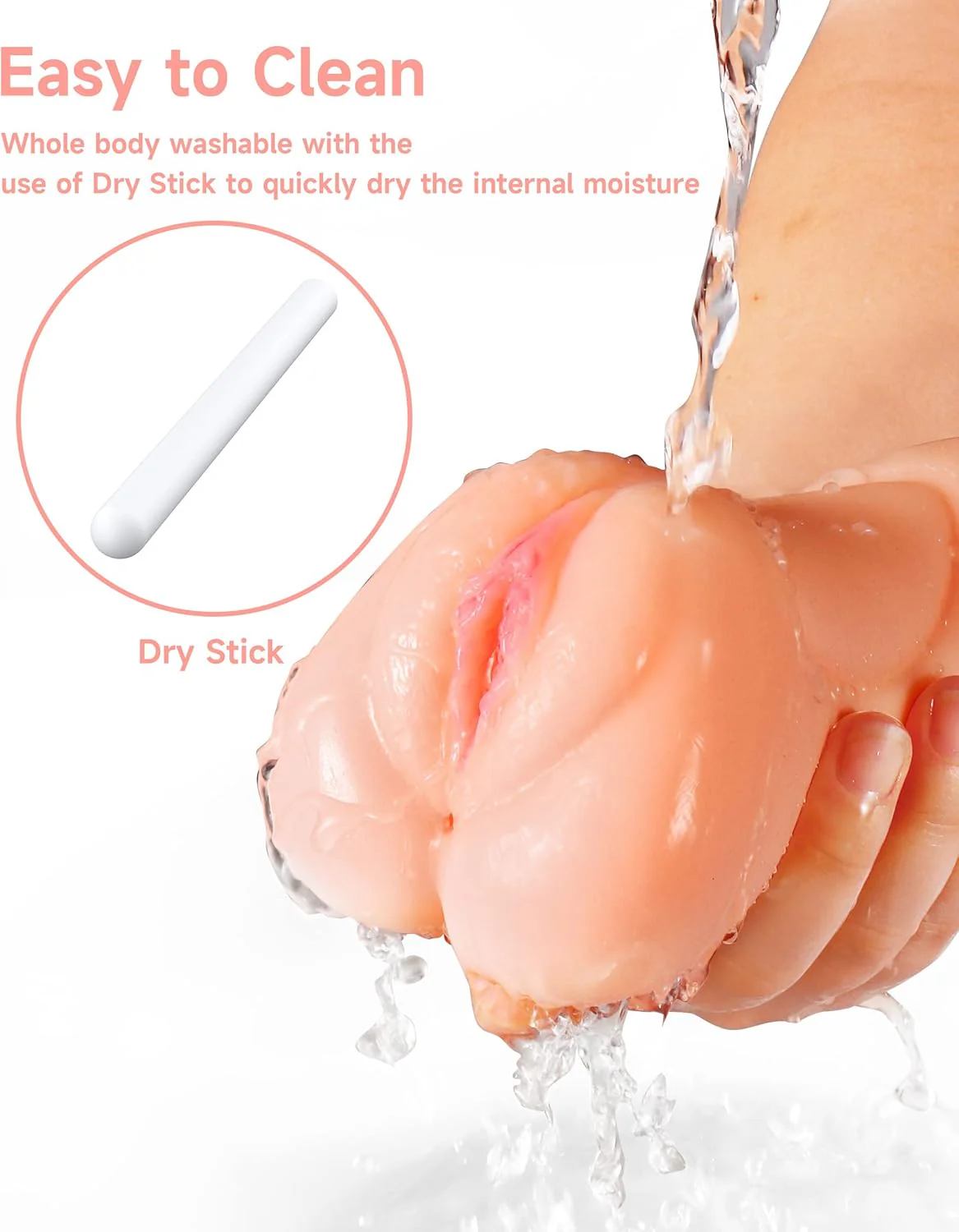 FleshGrip 3-in-1 RealFeel Pocket Pussy Masturbator - Image 3