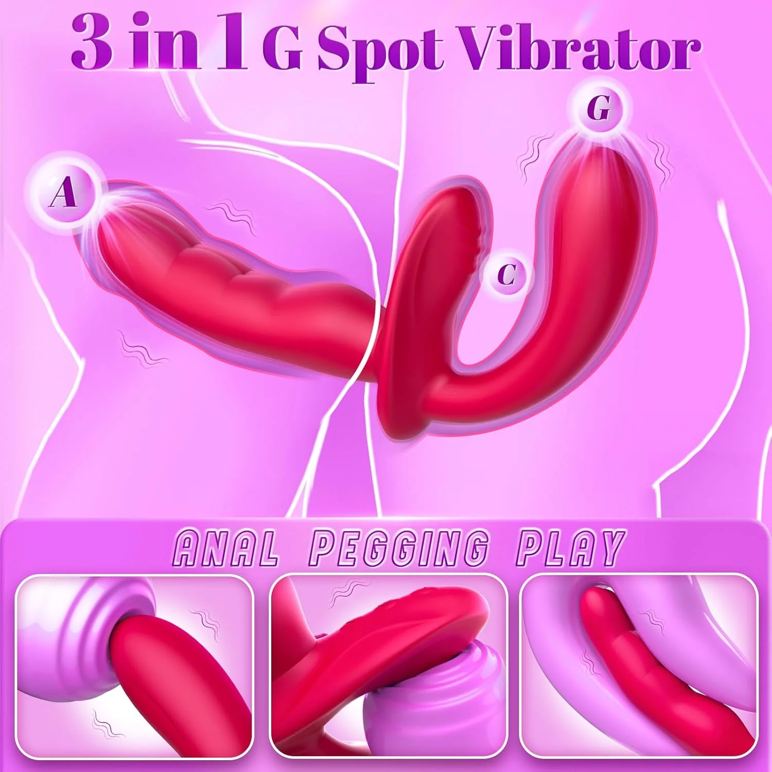 FlexDuo Wearable Strap-On Dual Ended Vibrator - Image 3
