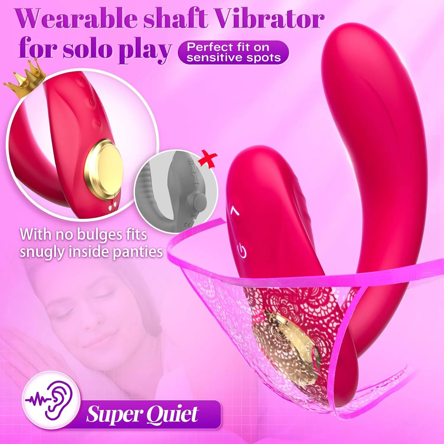 FlexDuo Wearable Strap-On Dual Ended Vibrator - Image 4
