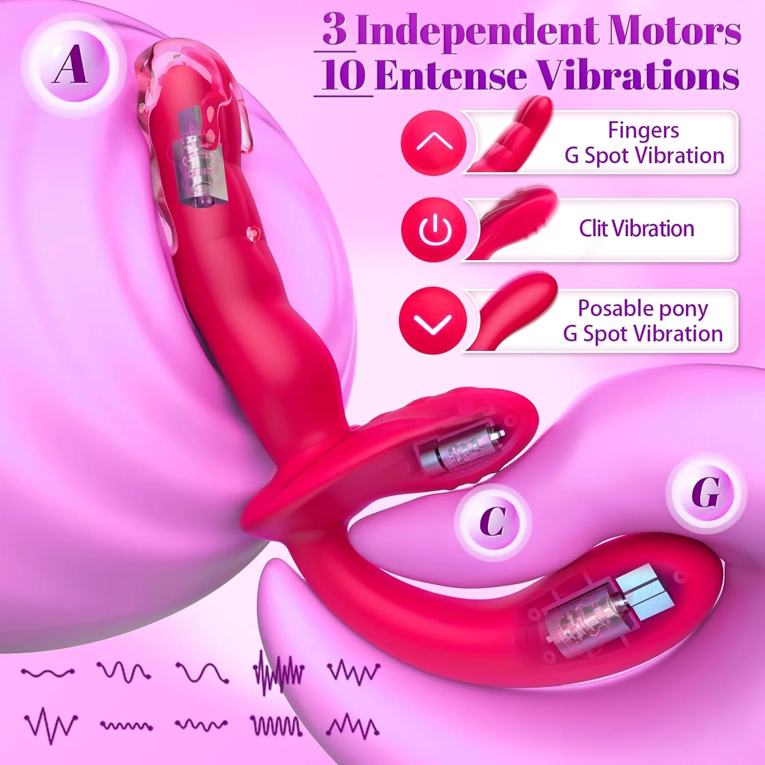 FlexDuo Wearable Strap-On Dual Ended Vibrator - Image 6