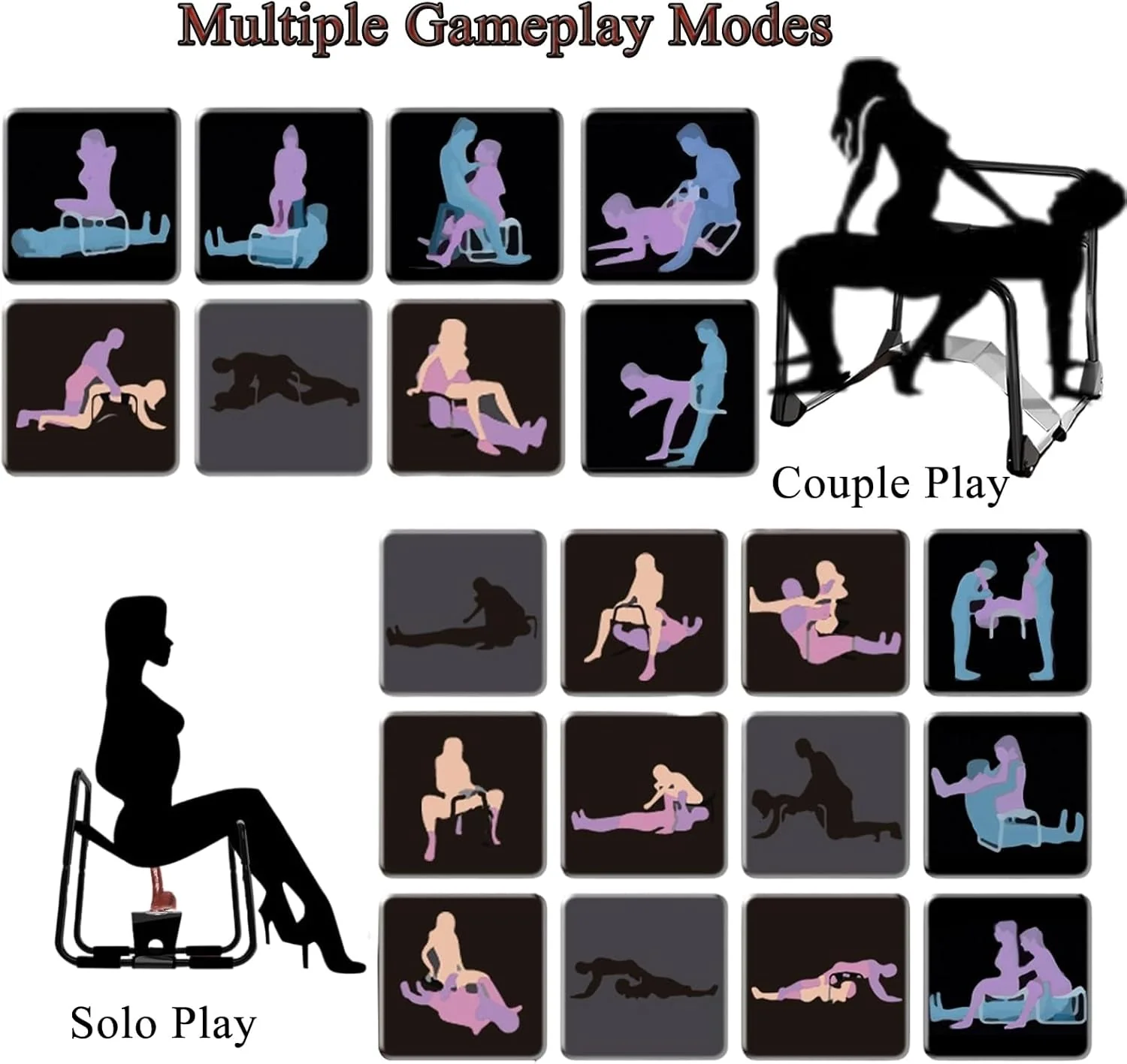 FlexFold Foldable Sex Chair with Dildo Stand - Image 6