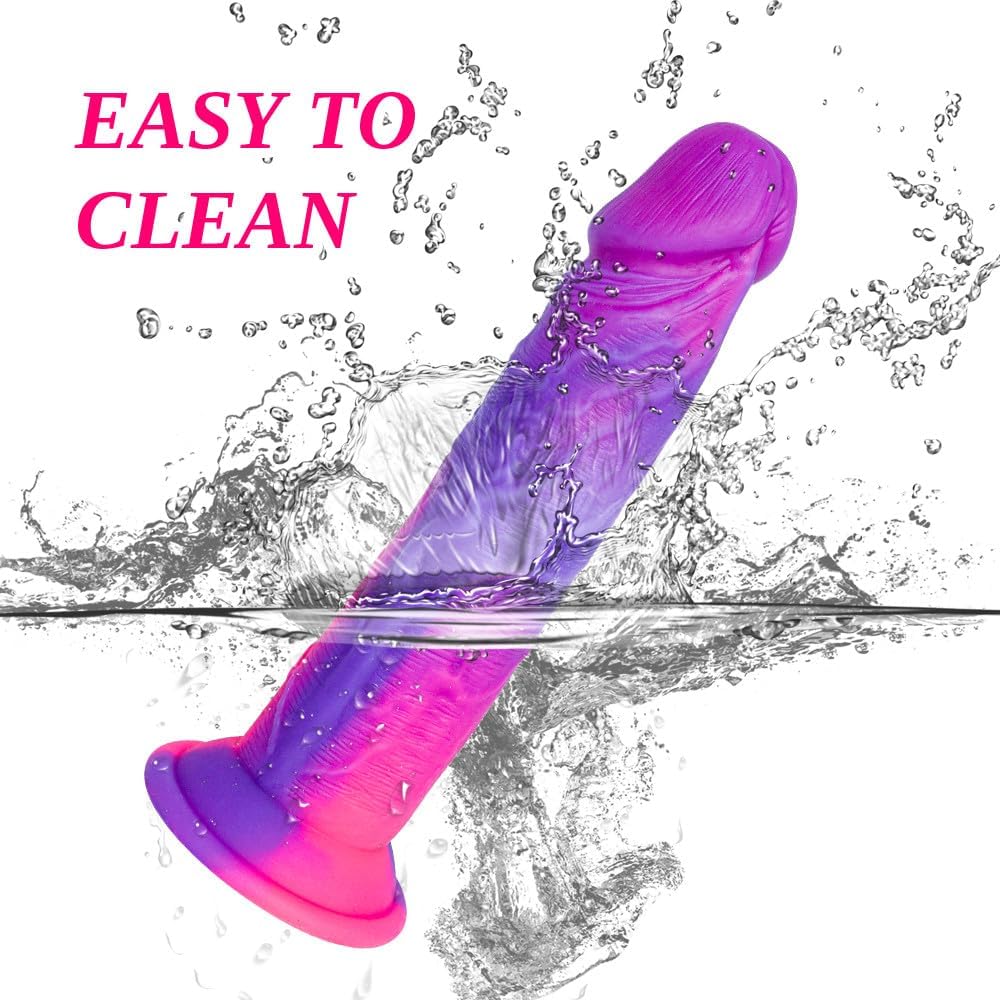 FlexGlow 8.2" Liquid Silicone Dildo - Image 7