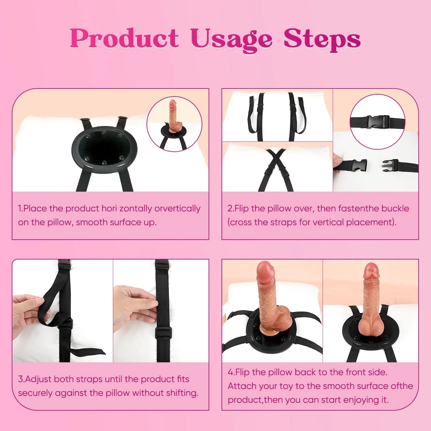 FlexMount Hands-Free Dildo Mount Saddle (Dildo Included) - Image 7