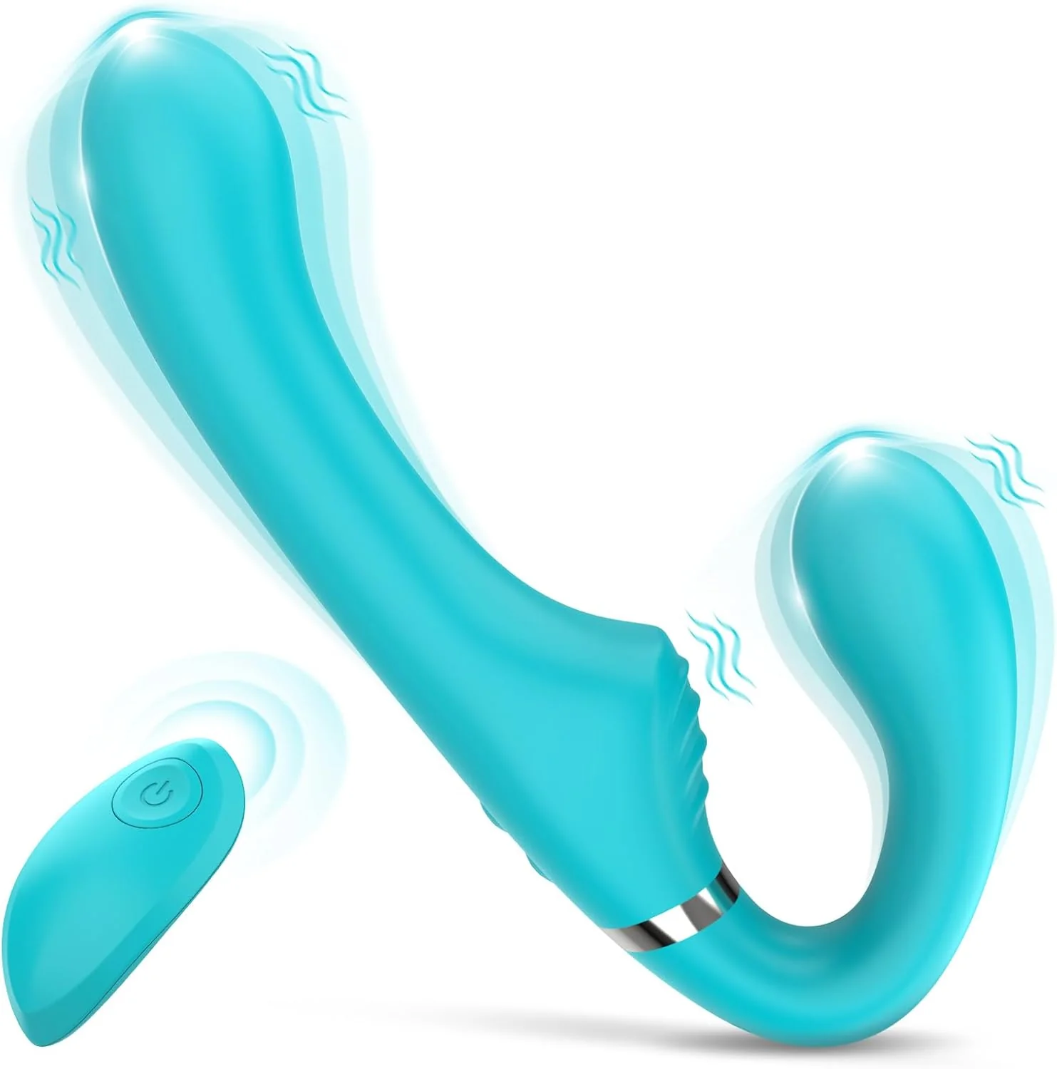 FlexPulse Dual Sided Strapless Strap-On Dildo - Image 2