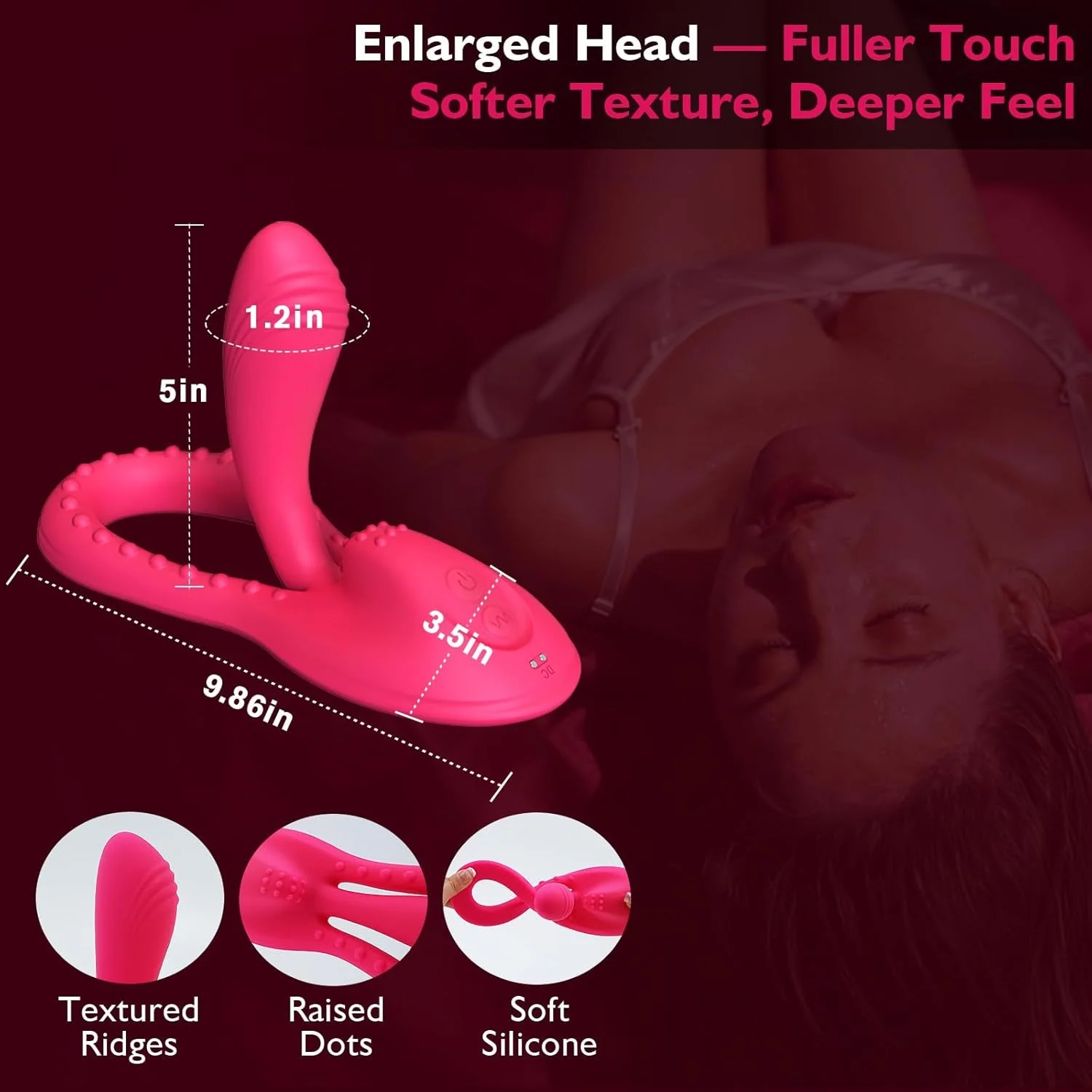 FlexSiren 360° Bendable Riding Dildo Vibrator - Image 10