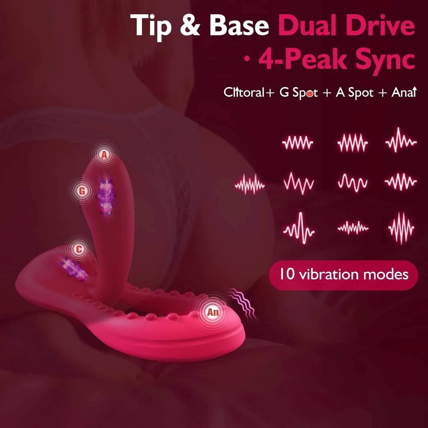 FlexSiren 360° Bendable Riding Dildo Vibrator - Image 3