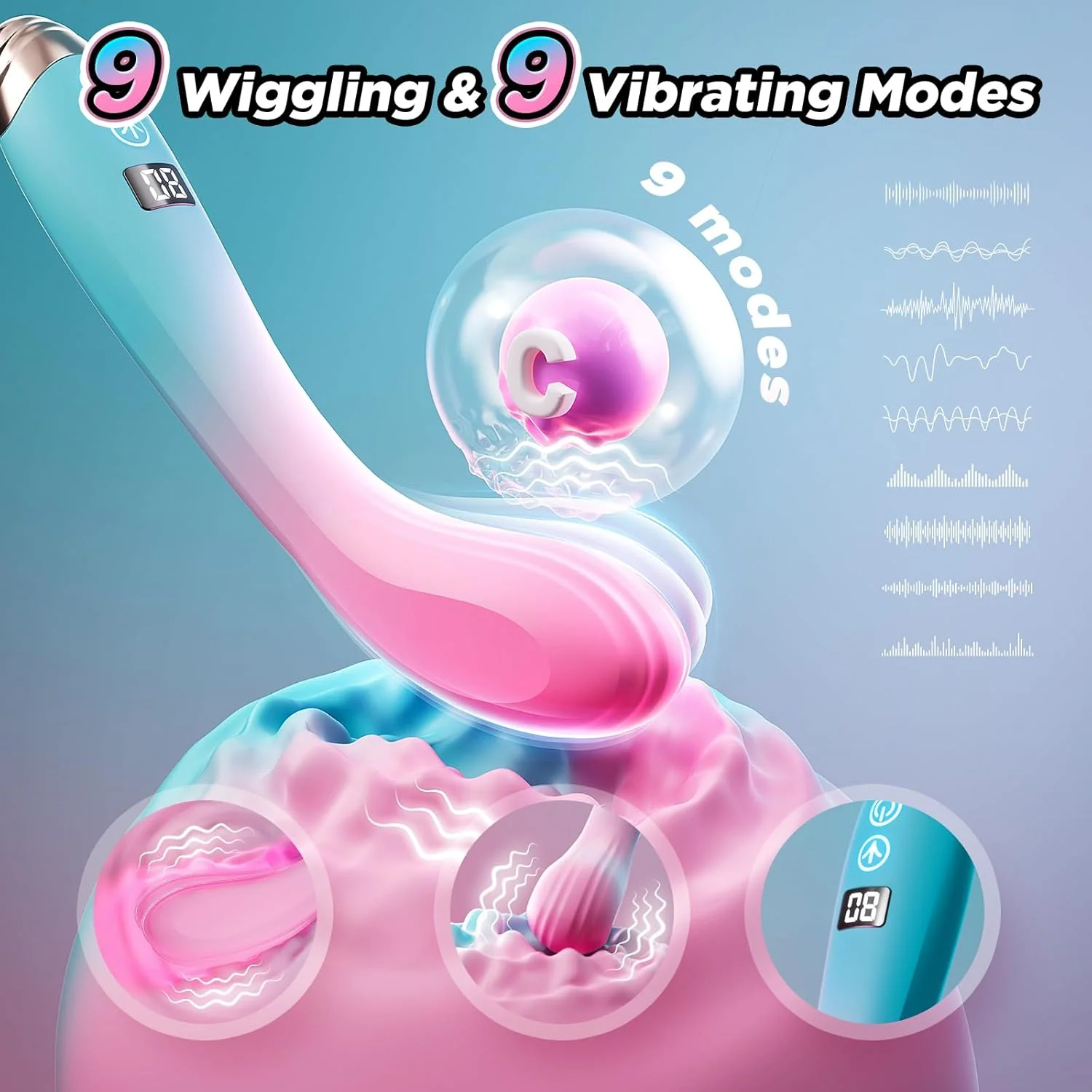 FlexTease Wiggling G-Spot Vibrator - Image 3