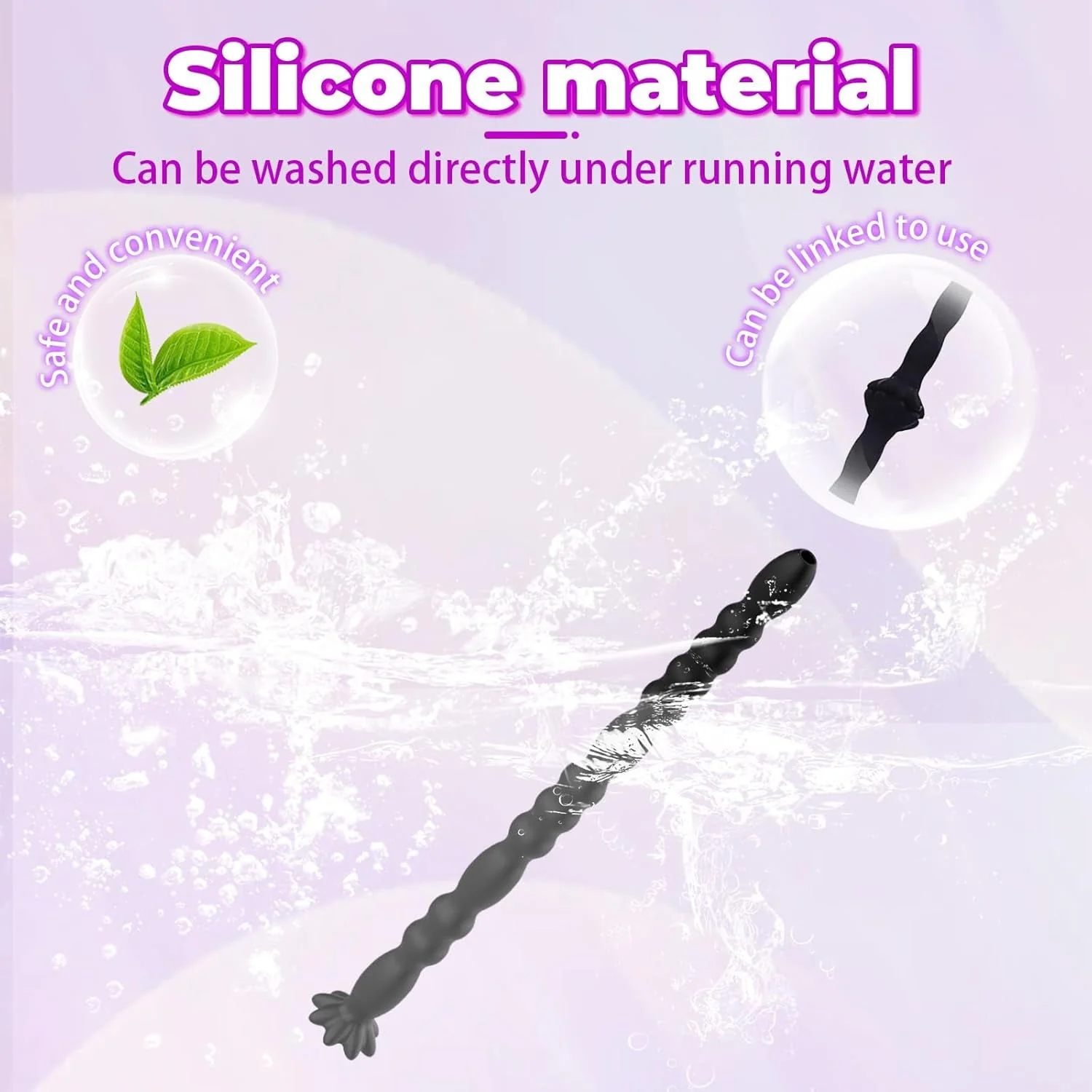 FlexTrio 3-Piece Hollow Silicone Urethral Sound Set - Image 6