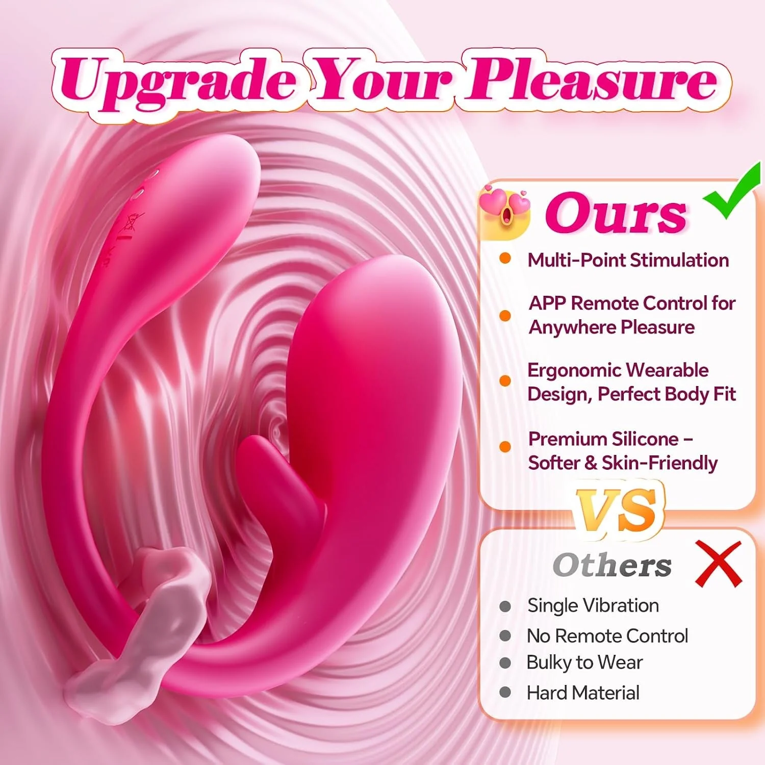 FlickWhisper App-Control Tapping Wearable Egg Vibrator - Image 5