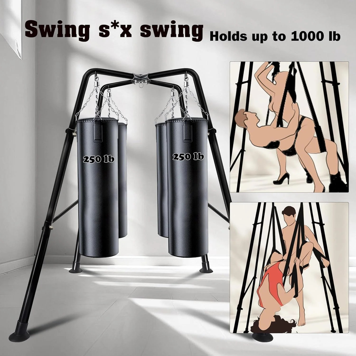 FloatThrone Heavy-Duty Sex Swing Stand 1000lb Frame - Image 3