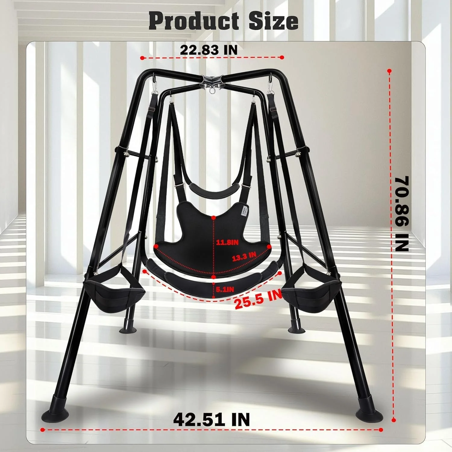 FloatThrone Heavy-Duty Sex Swing Stand 1000lb Frame - Image 4