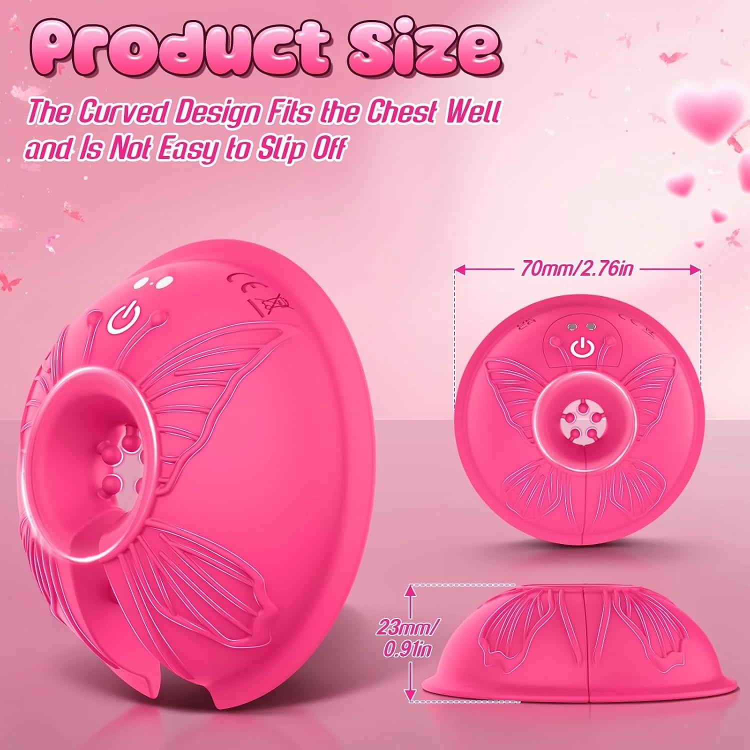 FlutterClamp Vibrating Nipple Clamps with App/Remote Control - Image 5