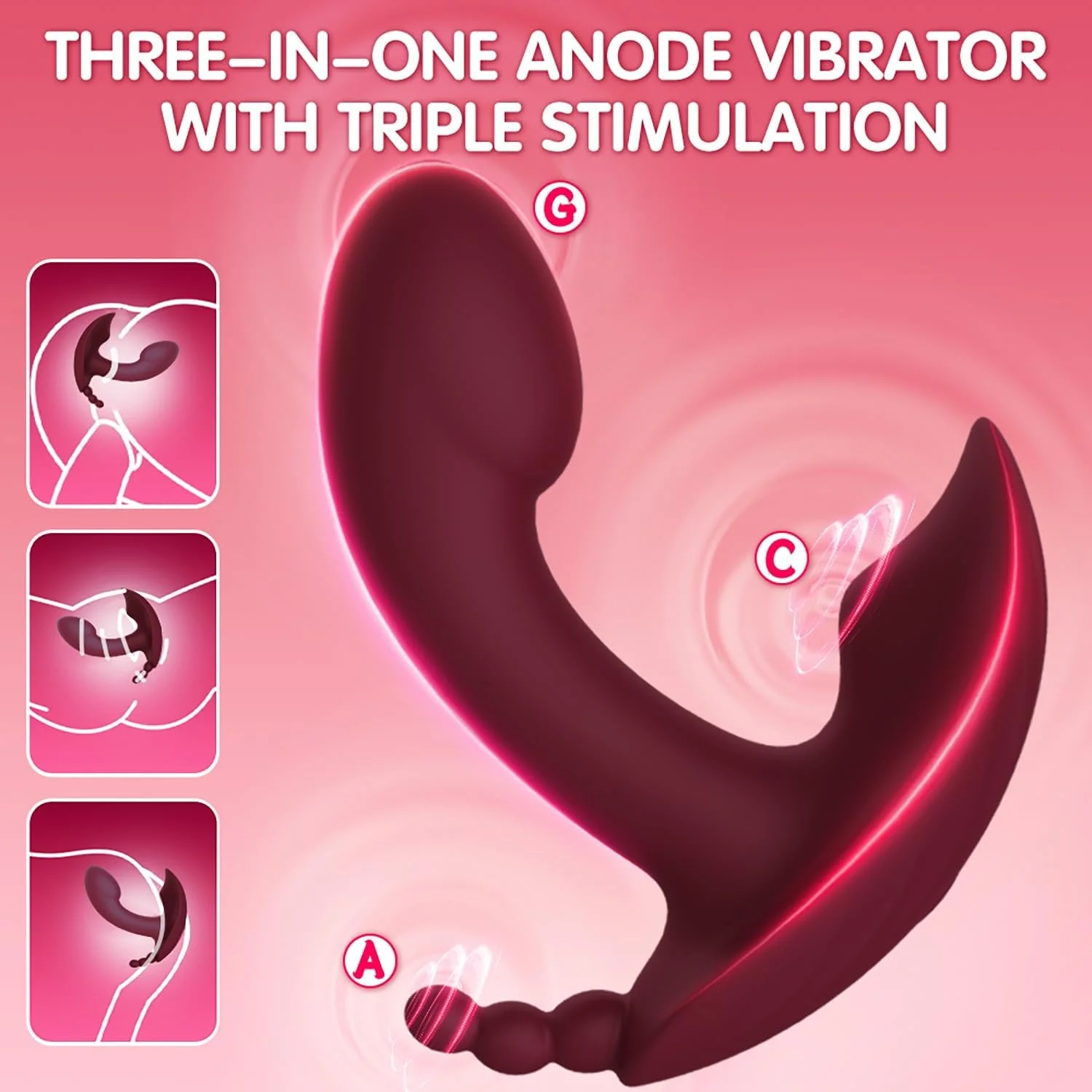 FlutterLink App Control Wearable Triple Stim Panty Vibrator - Image 2