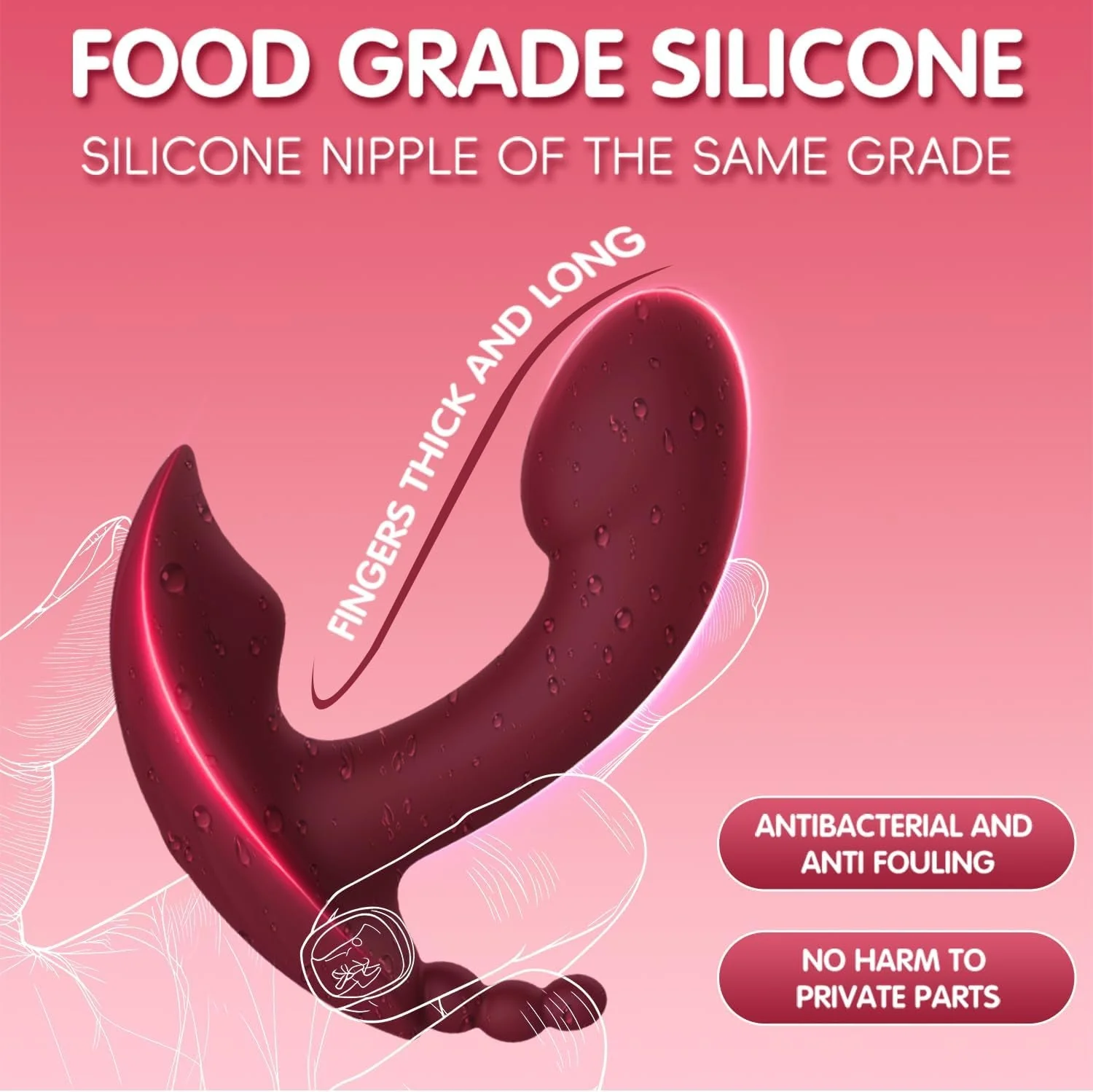FlutterLink App Control Wearable Triple Stim Panty Vibrator - Image 6
