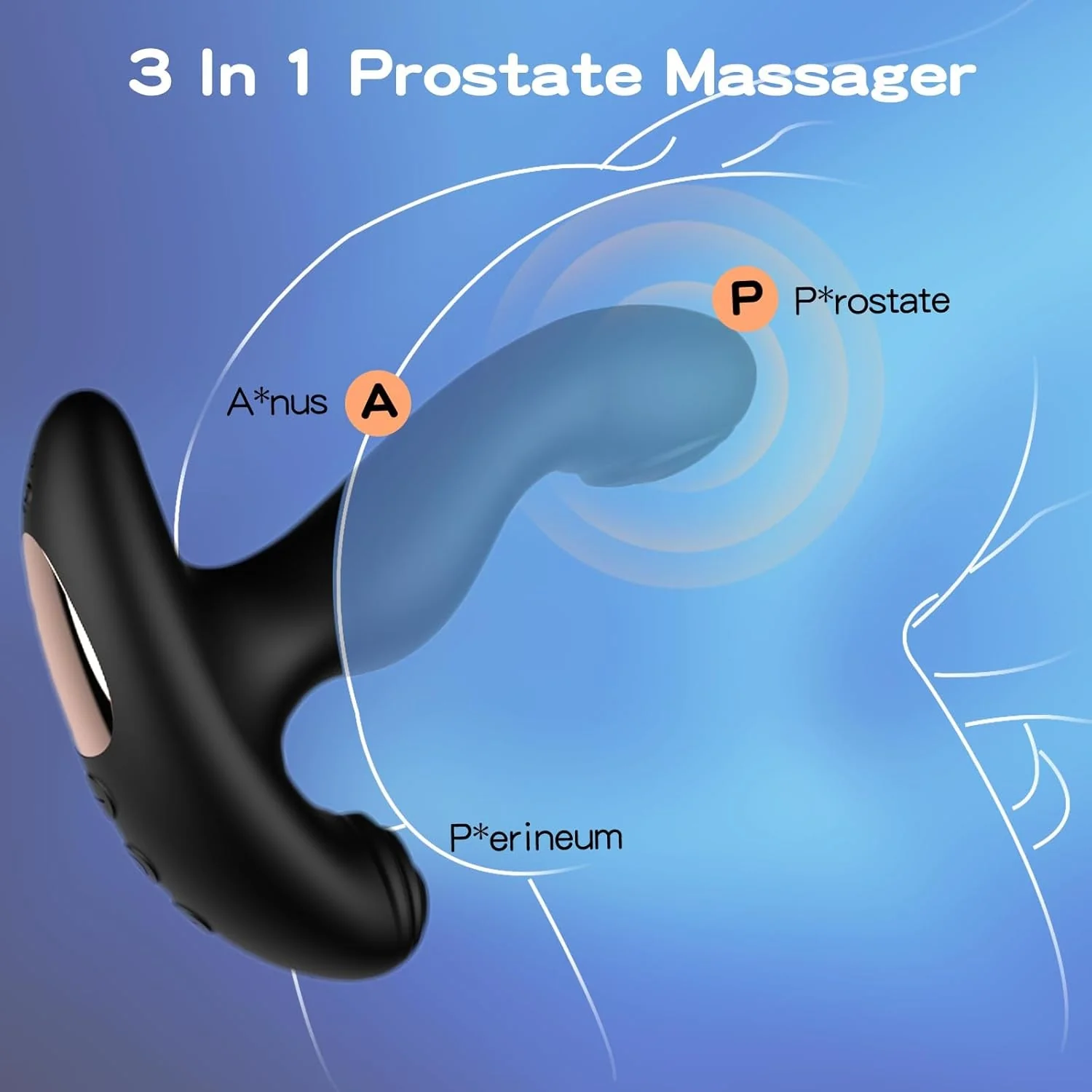 FlutterRush Remote Prostate Massager, 20 Modes - Image 2