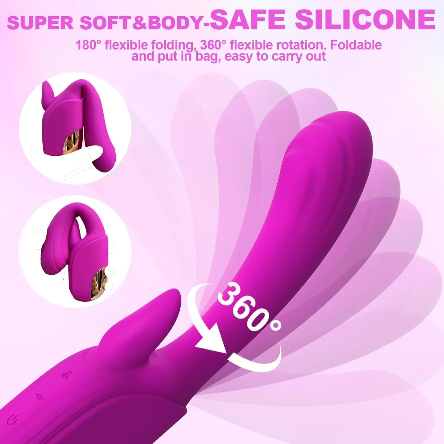 FlutterTongue Tongue Licking Rabbit Vibrator 12+12 Modes - Image 3