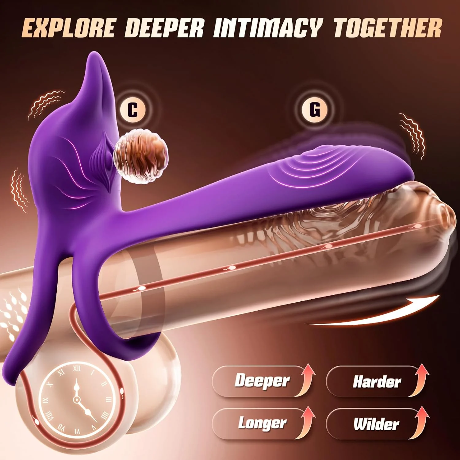FoxPulse Couples Vibrating Cock Ring - Image 2