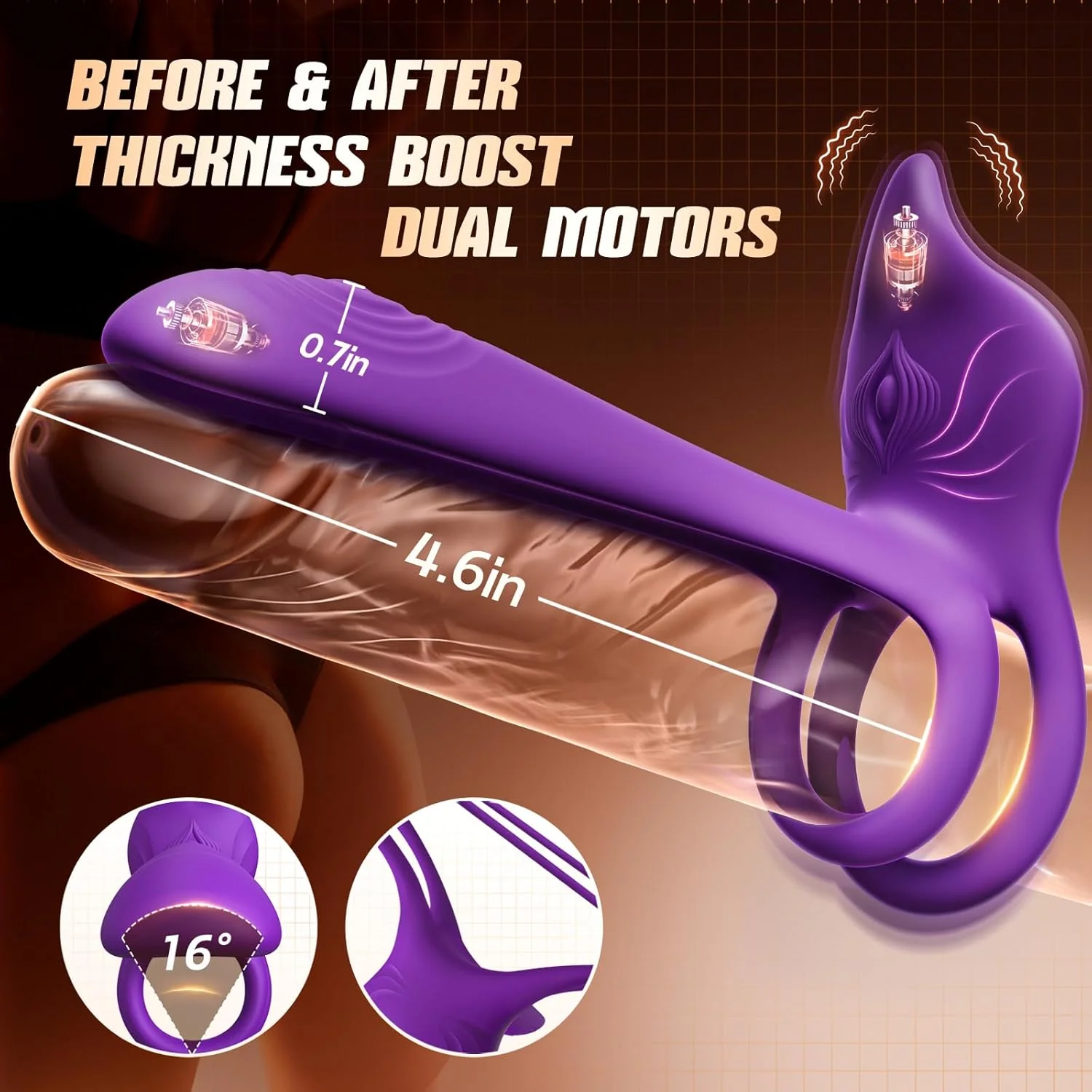FoxPulse Couples Vibrating Cock Ring - Image 4