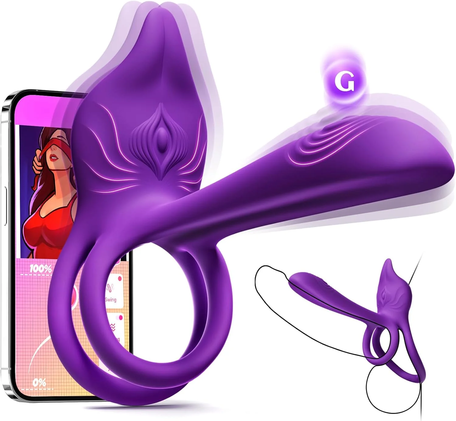 FoxPulse Couples Vibrating Cock Ring - Image 8