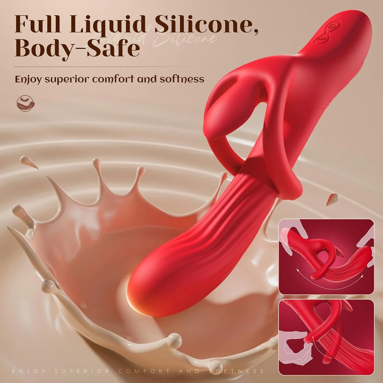 OrbiLuxe 360° Rotating 3-in-1 G-Spot Rabbit - Image 4
