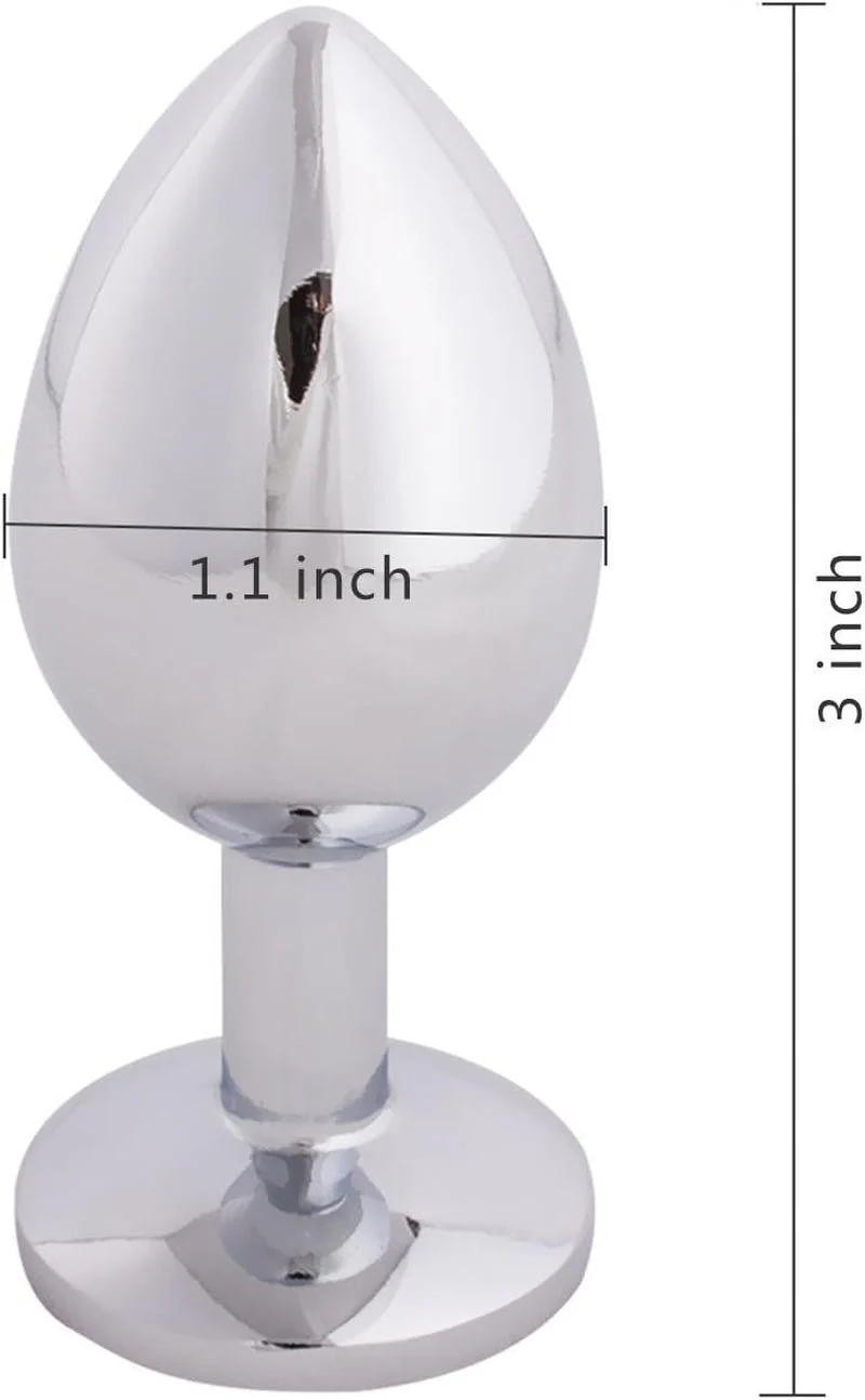 GemTease Small Metal Jewel Butt Plug for Beginners - Image 2