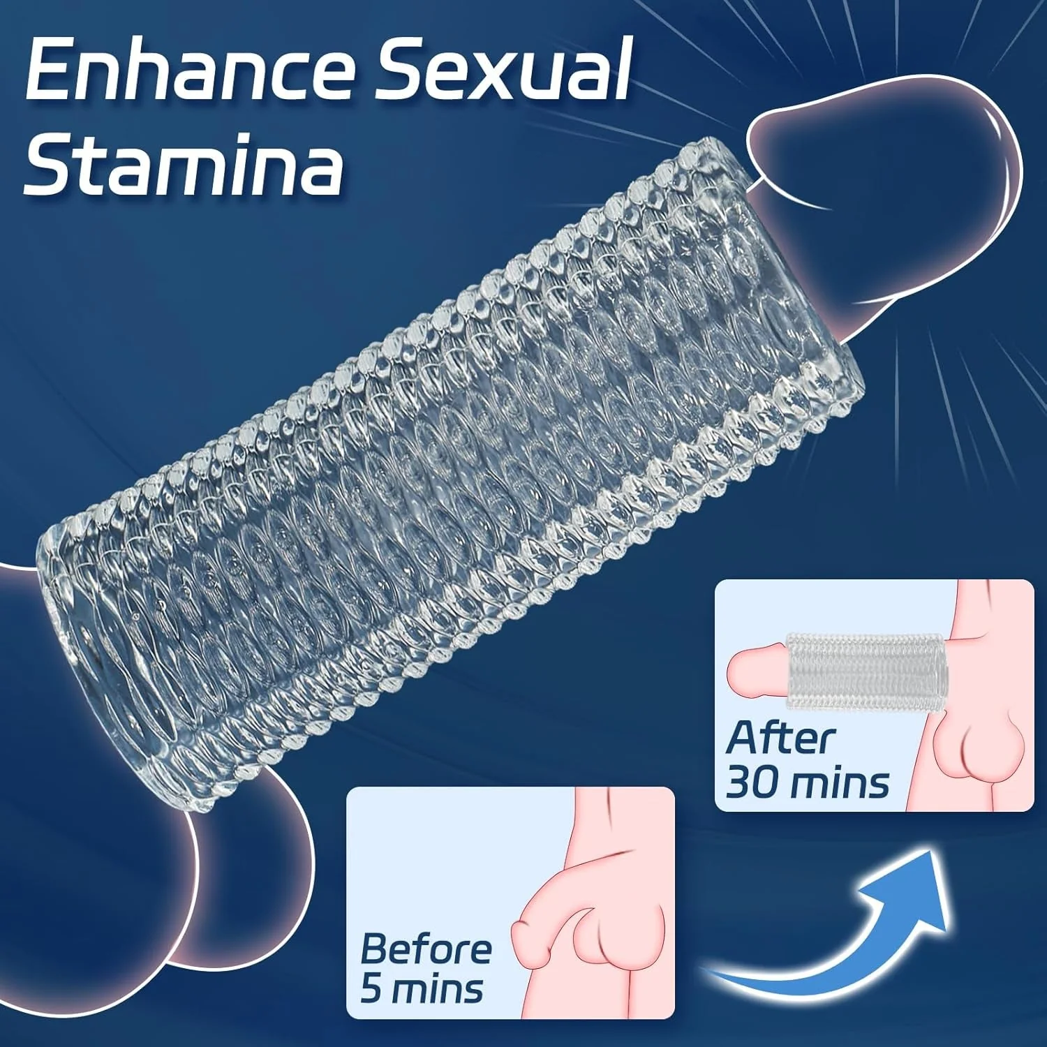 GirthForge Trim-to-Fit Penis Girth Enhancer Sleeve - Image 2