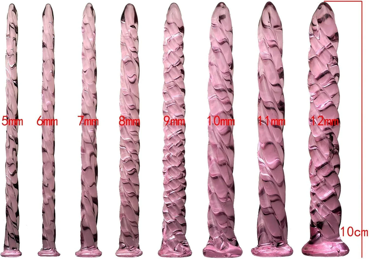 GlassGlide Glass Urethral Sound Kit 8 Sizes - Image 4