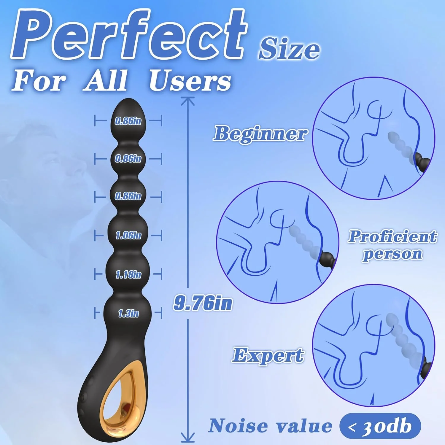 GlidePulse Vibrating Anal Beads Wand - Image 4