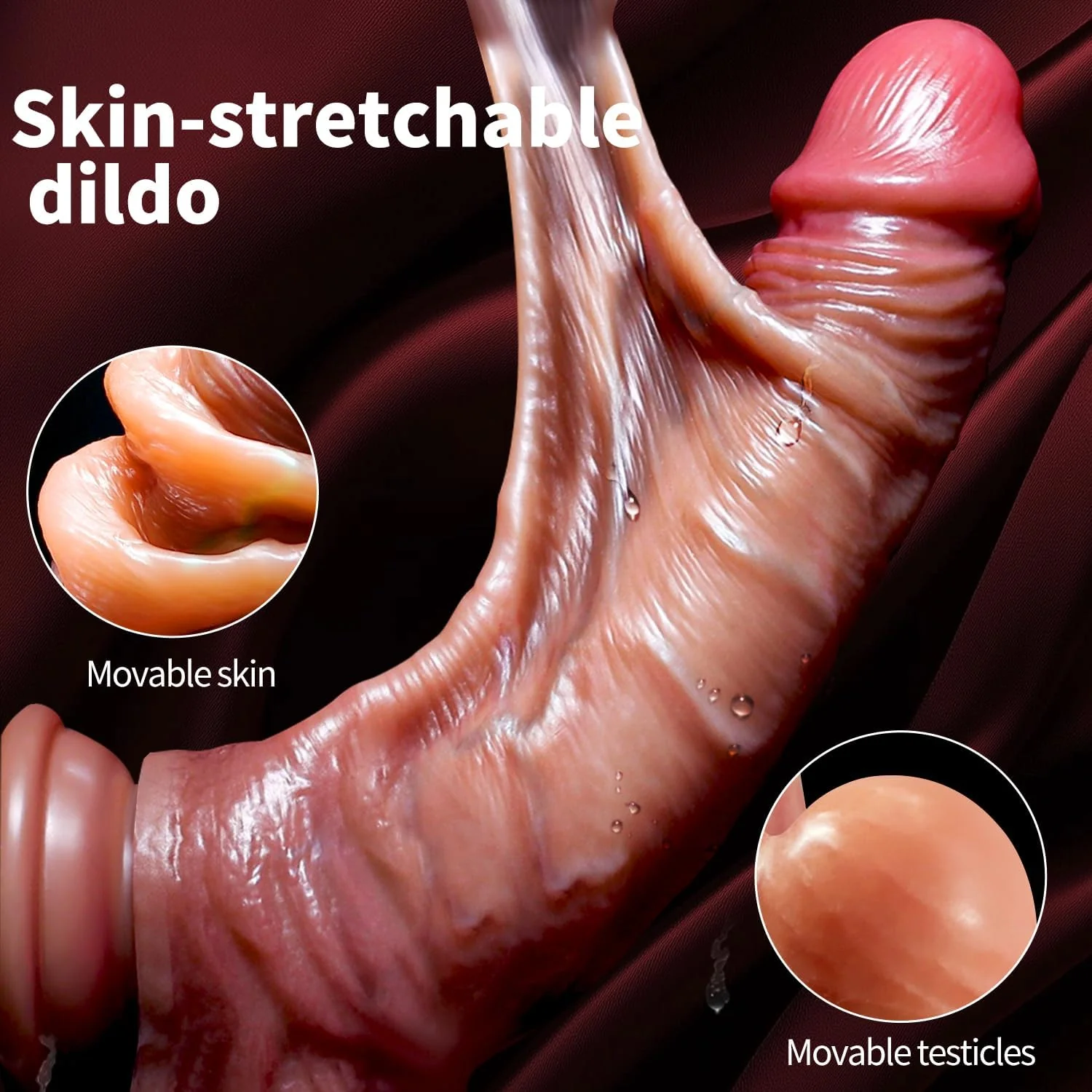 GlideReal – 8.5” Extra Skin Dildo - Image 4