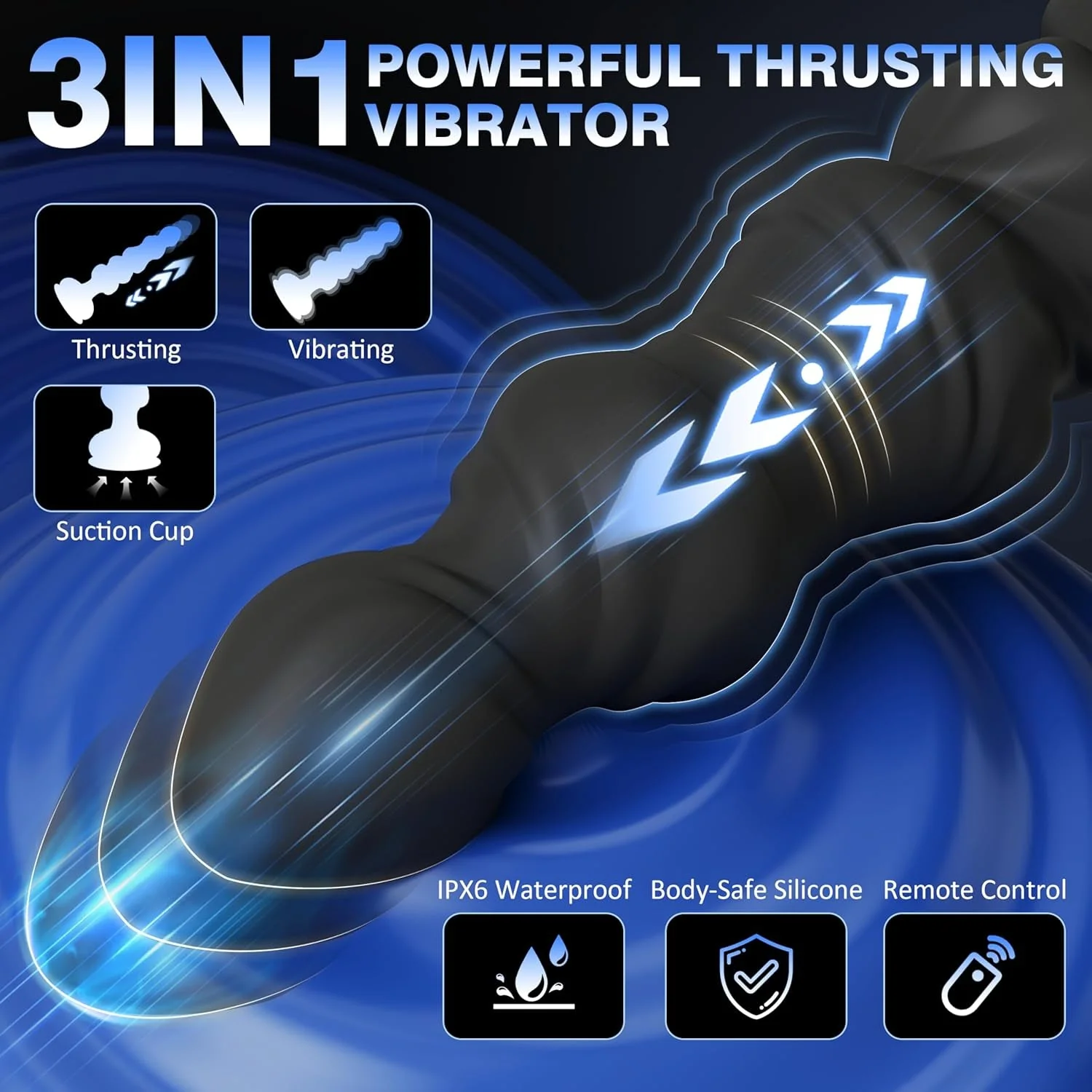 GlideThrust Thrusting Prostate Massager with Remote - Image 2