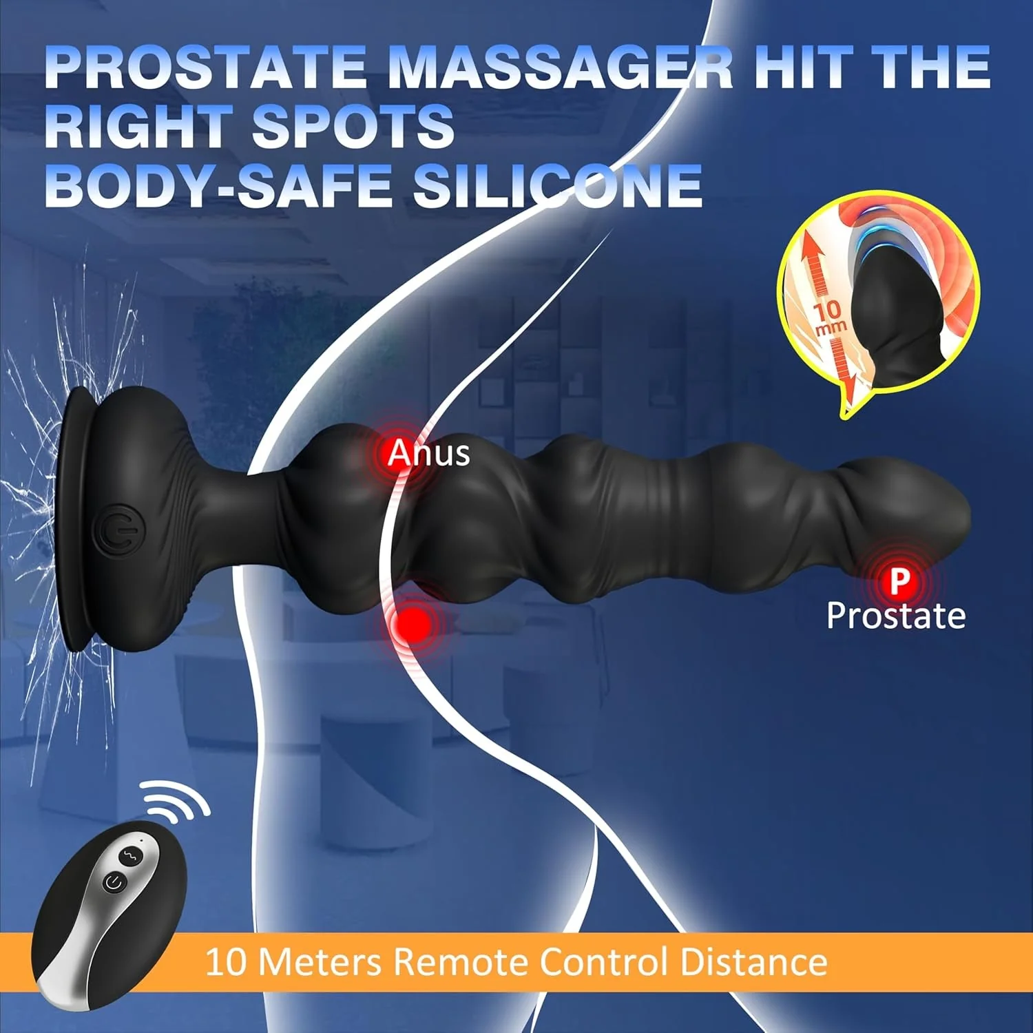 GlideThrust Thrusting Prostate Massager with Remote - Image 6