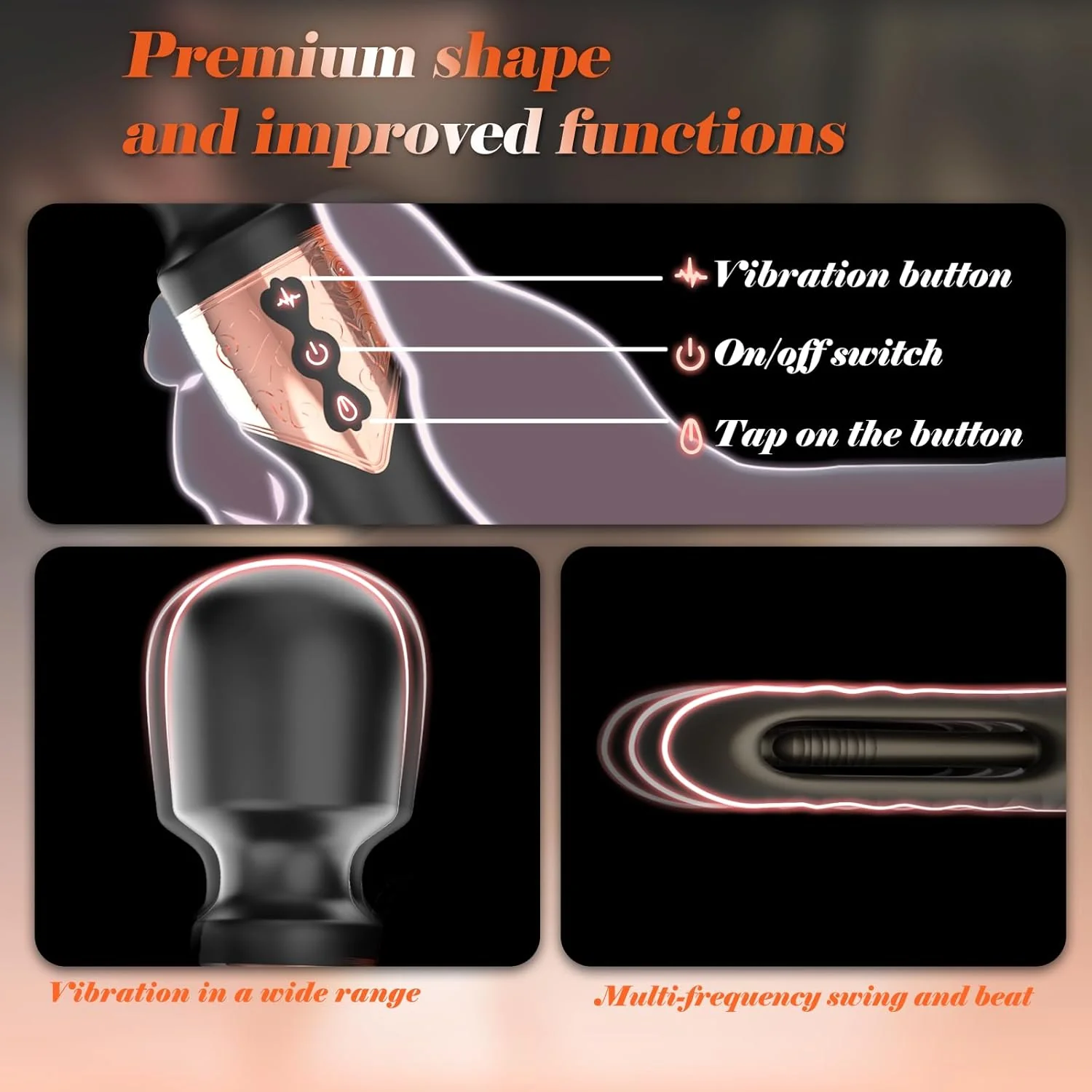GlideVibe 360° Flapping Wand Vibrator - Image 4