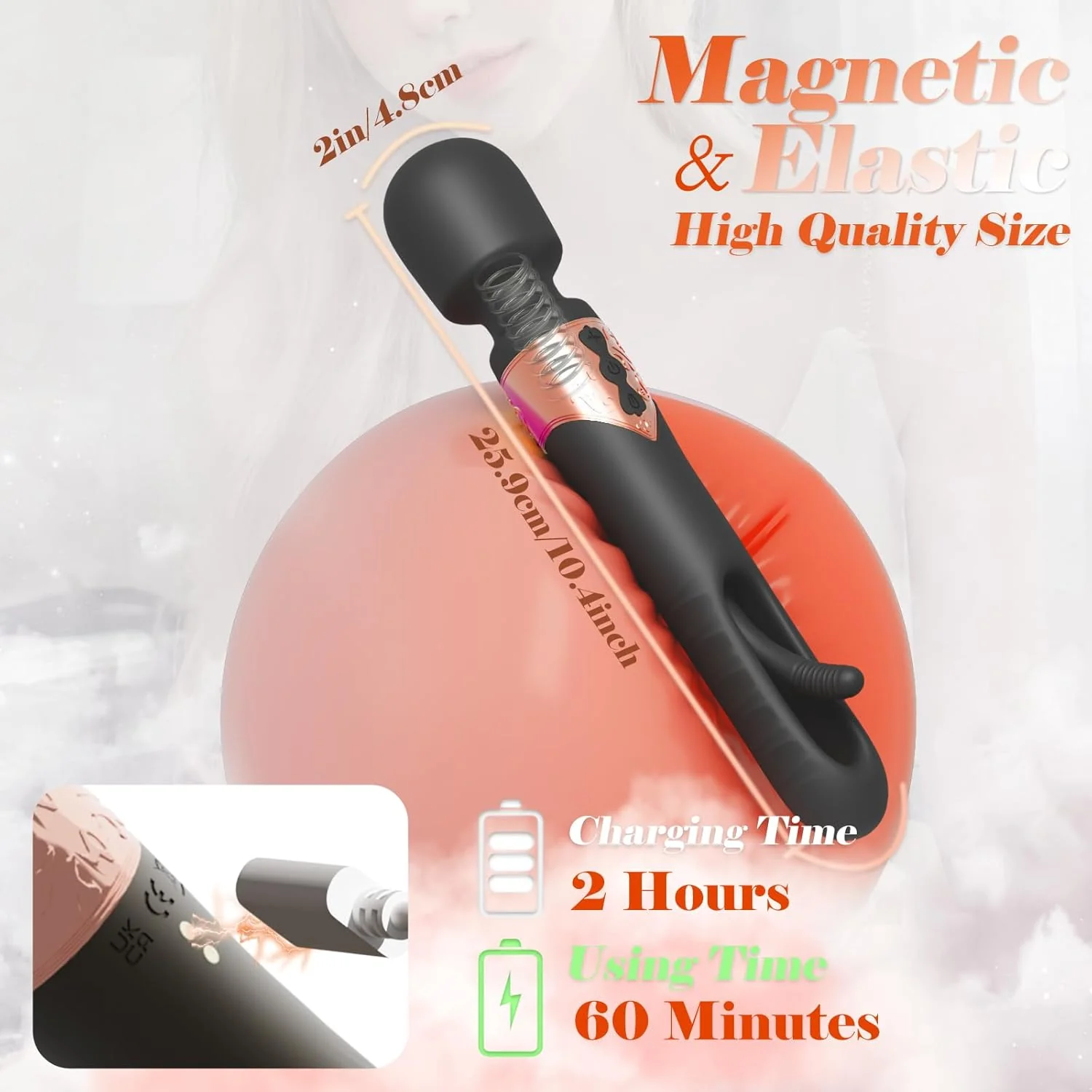 GlideVibe 360° Flapping Wand Vibrator - Image 5